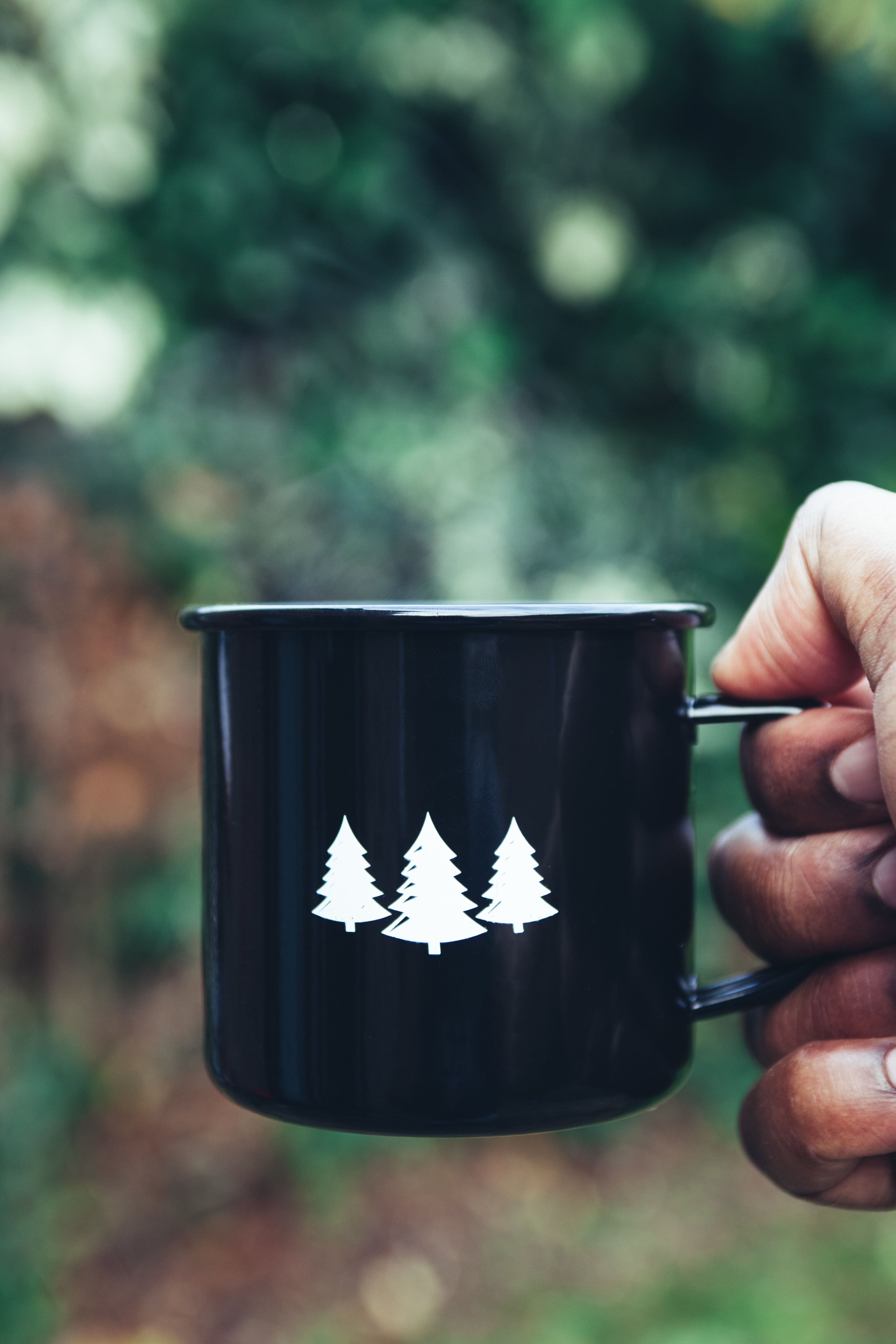 hand, unrecognizable person, close-up, holding, coffee, black, body part, ceramic, logo, blur, hot, person, men, people, finger, bokeh, mug, print, human finger, Phone HD Wallpaper