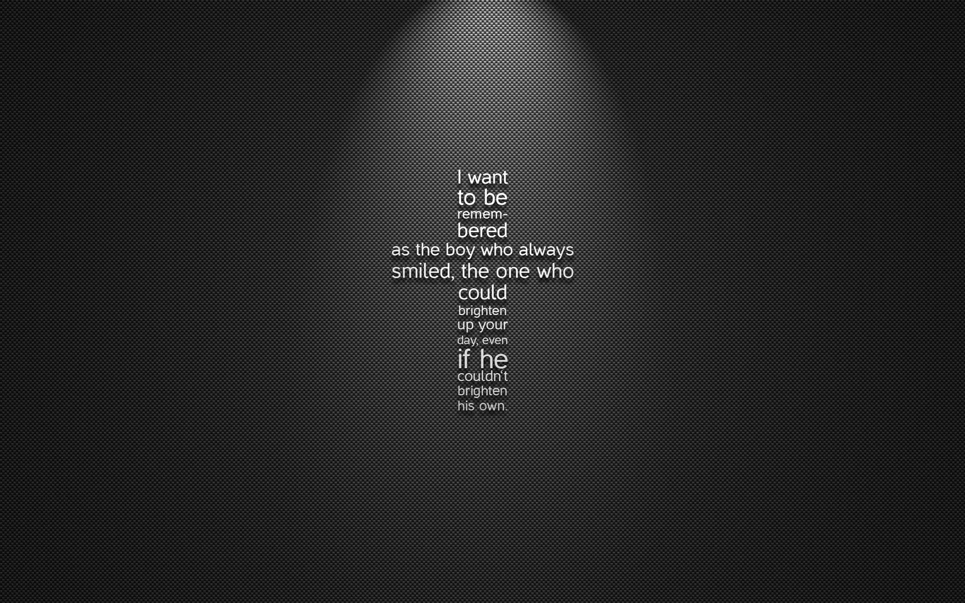 smile, 1080P, typography, 1920x1200, remember, HD Wallpaper