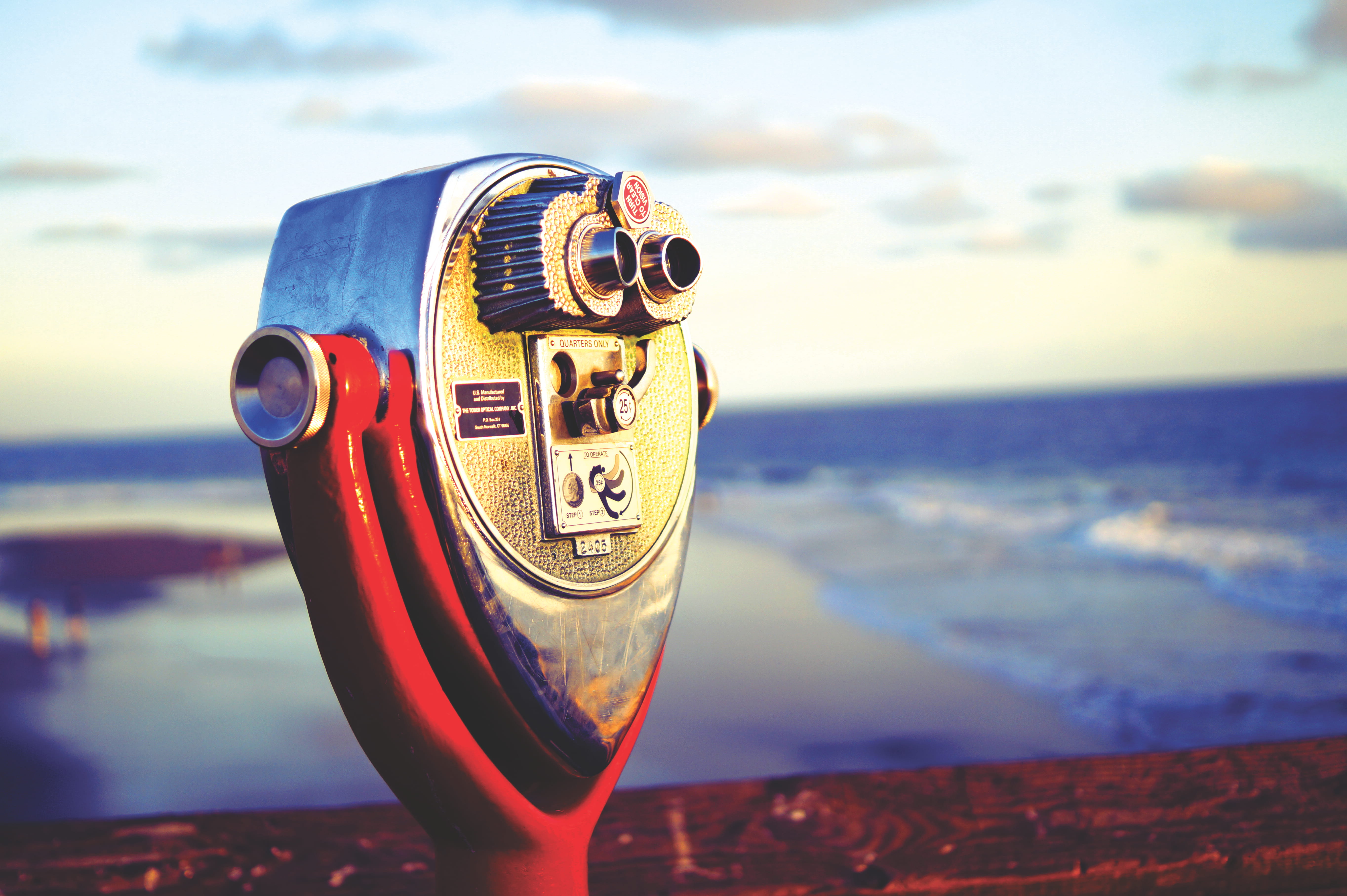 sunset, text, california, santa ana, sea, close-up, sun, scenics - nature, land, coin-operated binoculars, beach, 5K, hand-held telescope, outdoors, day, HD Wallpaper