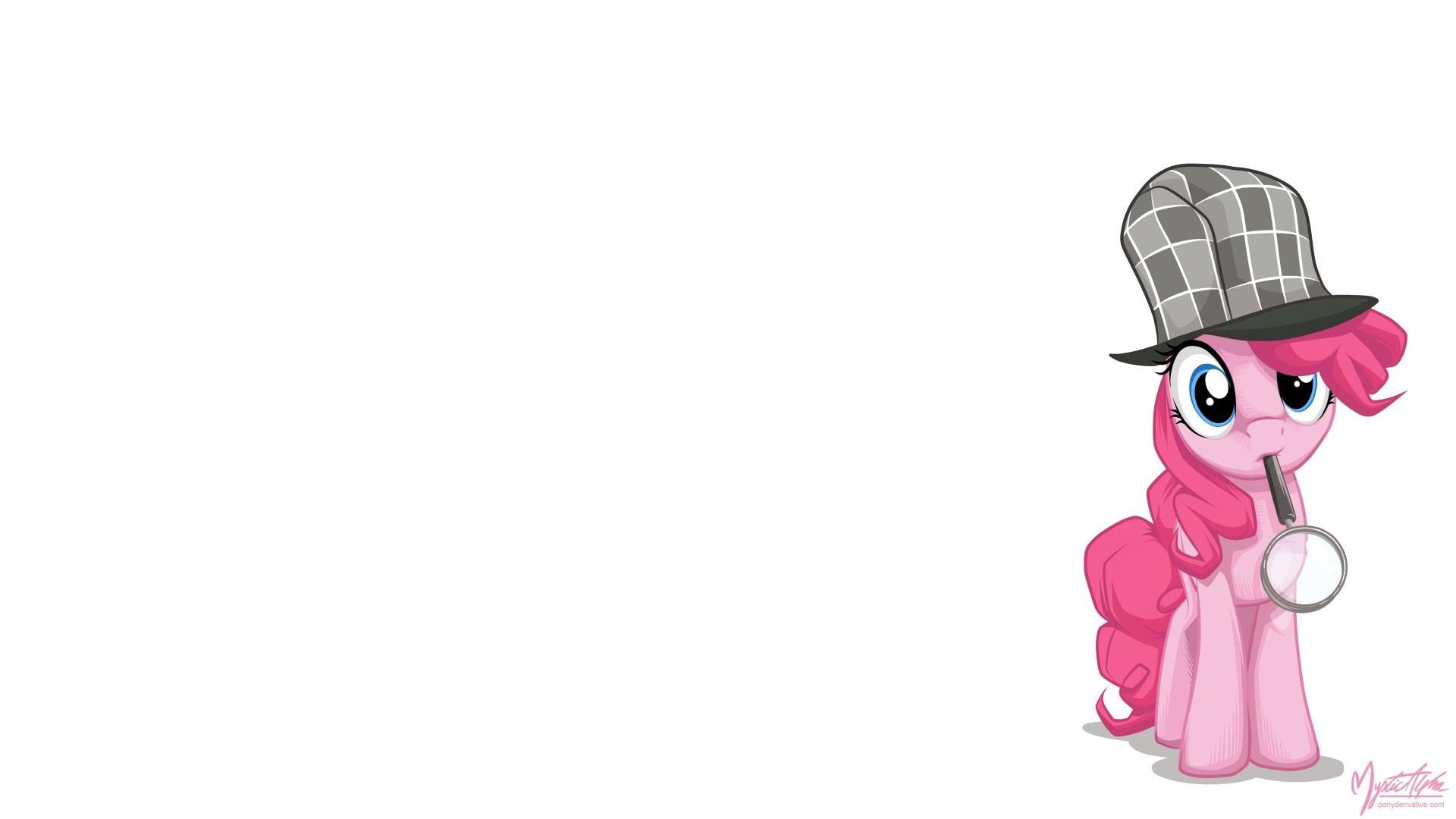 detective, pinkie, pinkie-pie, cartoon, 1080P, my-little-pony, friendship-is-magic, HD Wallpaper