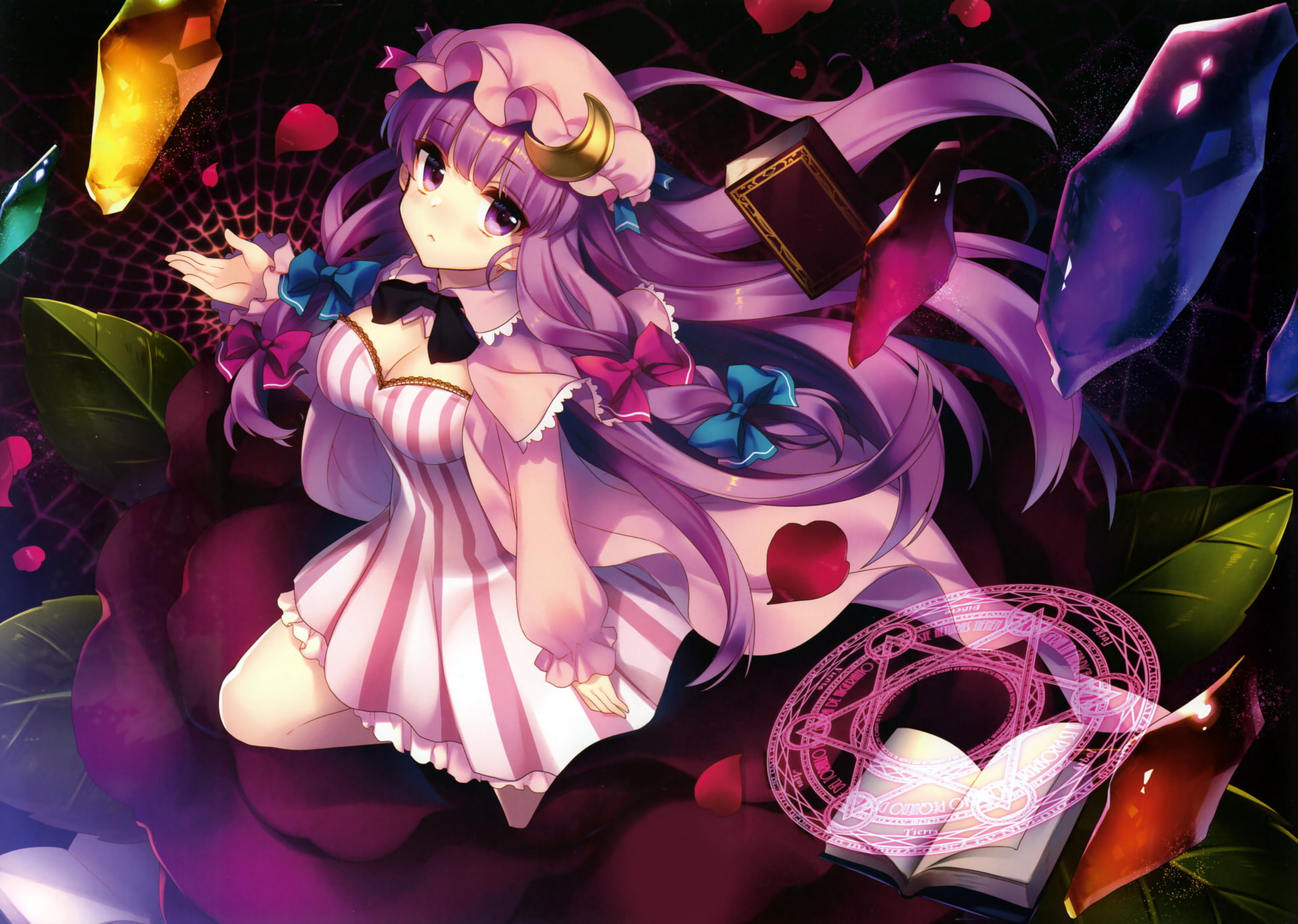 Anime, Touhou, 1080P, Patchouli Knowledge, HD Wallpaper