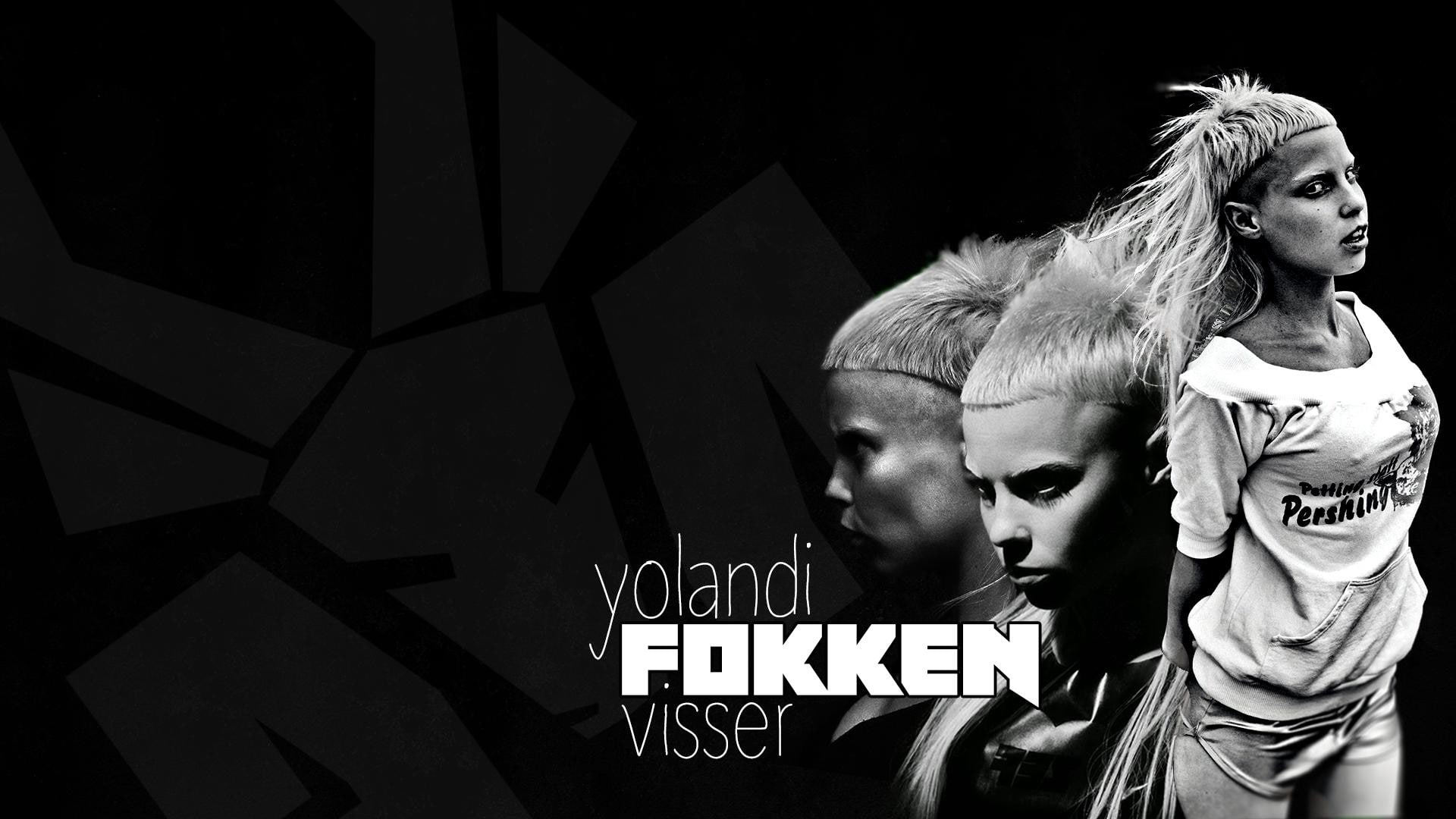 1080P, Yolandi Visser, Die Antwoord, monochrome, HD Wallpaper