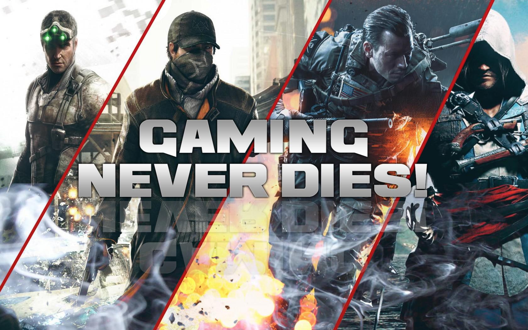 720P, characters, gaming never die, art, never, gaming, die, HD Wallpaper
