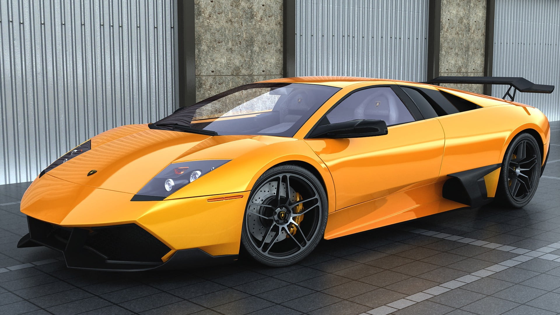 yellow taxi, motor vehicle, taxi, wall - building feature, orange color, yellow, street, outdoors, architecture, retro styled, car, transportation, 1080P, HD Wallpaper