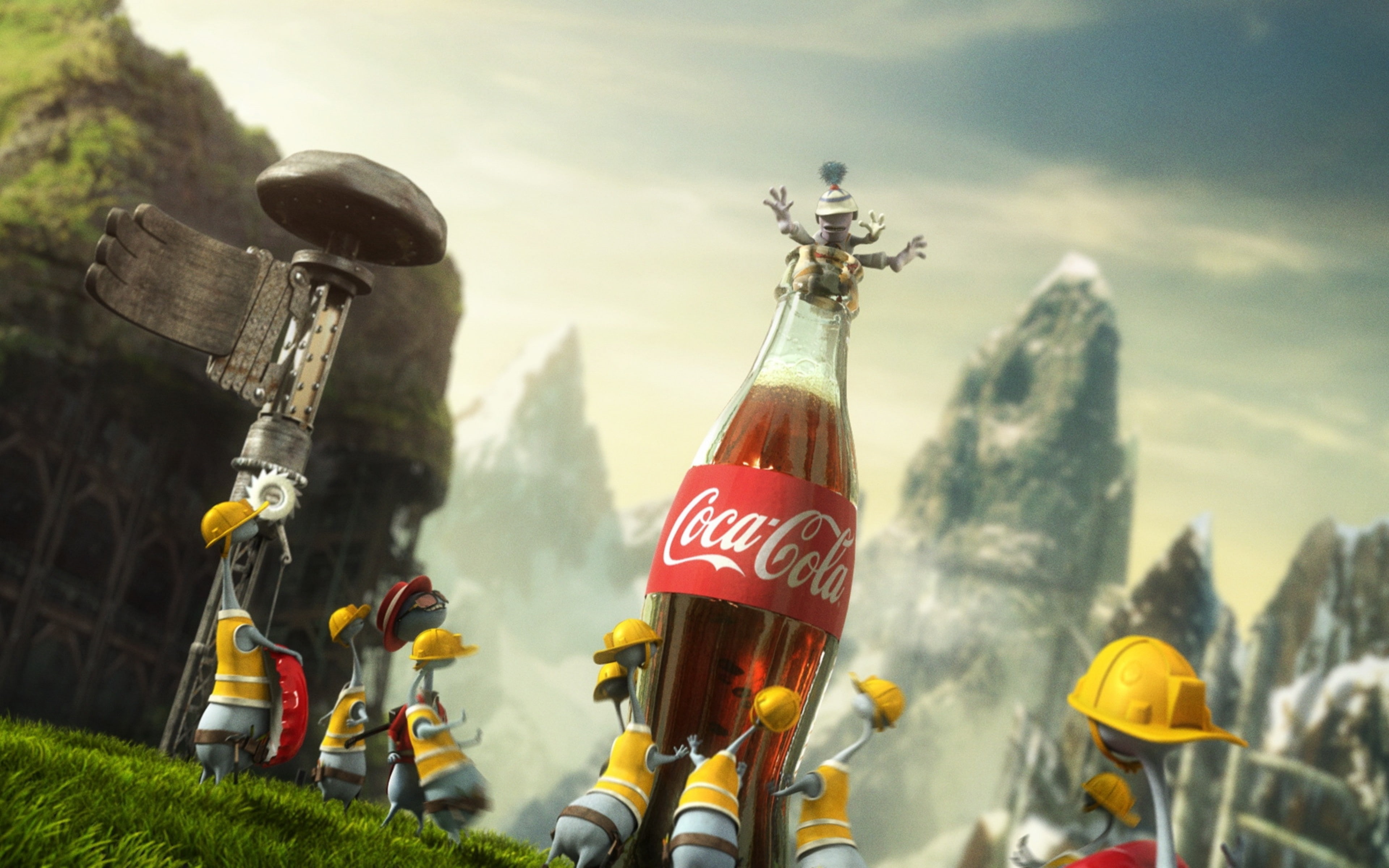 communication, sky, day, 4K, security, nature, headwear, western script, drink, text, close-up, helmet, mountain, no people, outdoors, protection, focus on foreground, HD Wallpaper
