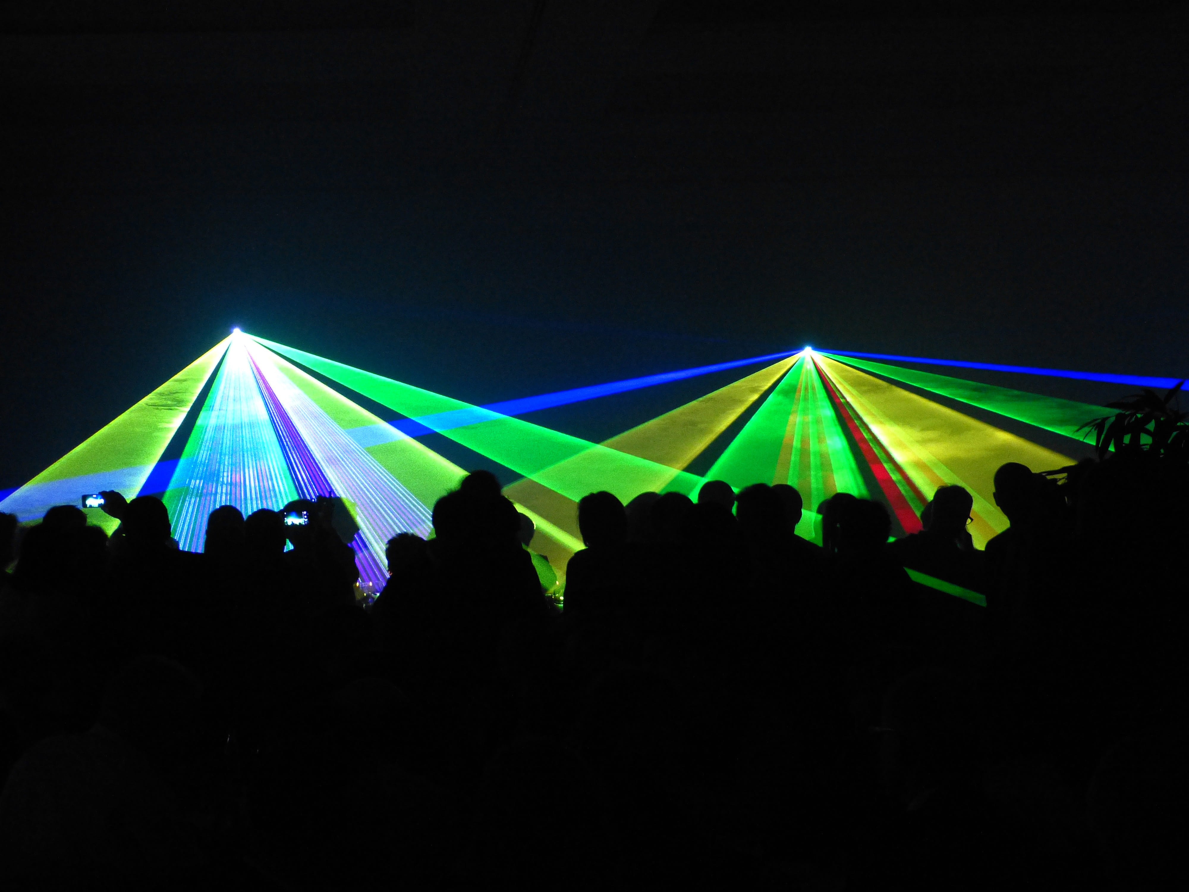 concert, laser light, 4K, public domain, fun, people, entertainment, party - Social Event, multi colored, dark, music Festival, arts culture and entertainment, HD Wallpaper