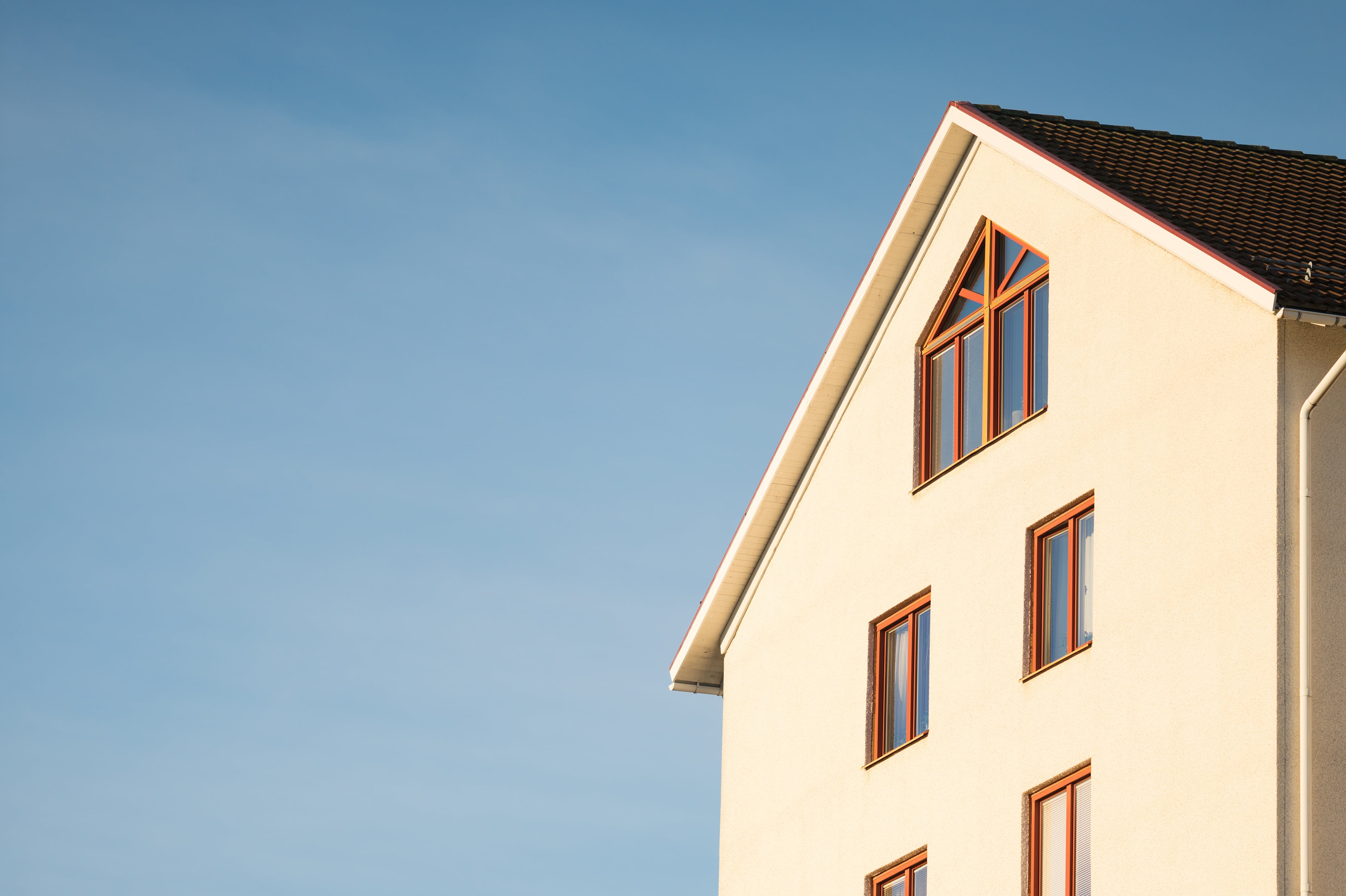 set, buy, home ownership, sky, construction, real, calm, design, built structure, building exterior, flat, ok, investment, copy space, roof, clear sky, HD Wallpaper