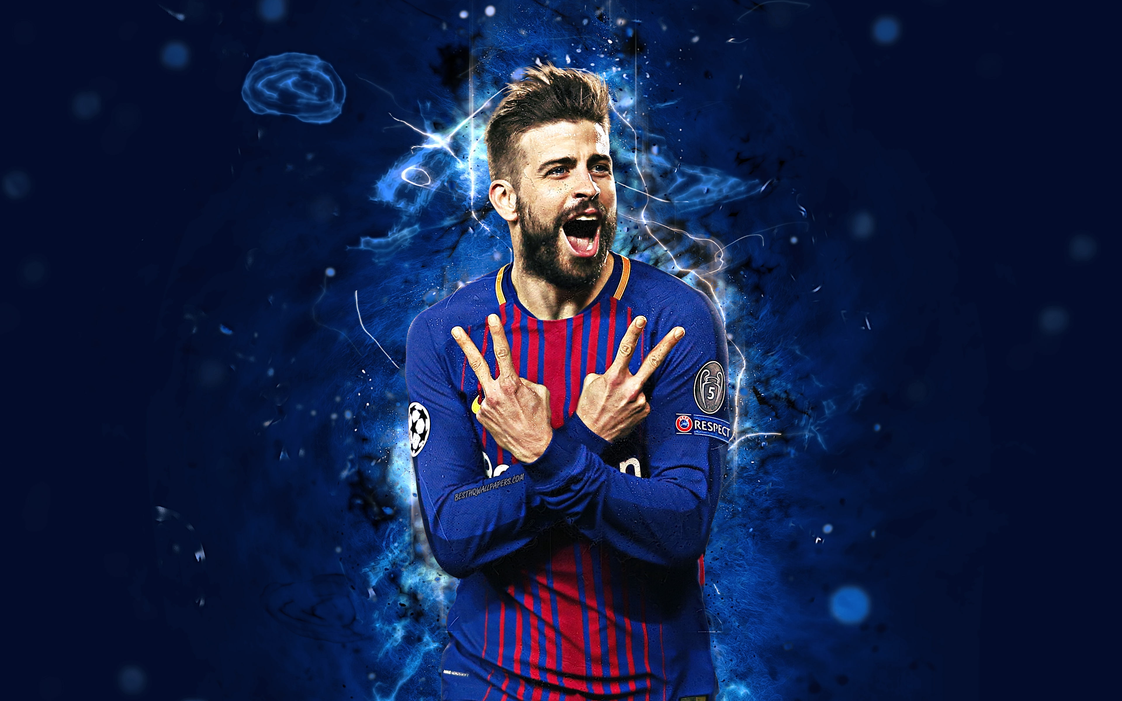 Gerard Piqué, 4K, Spanish, FC Barcelona, Gerard Pique, Soccer, HD Wallpaper