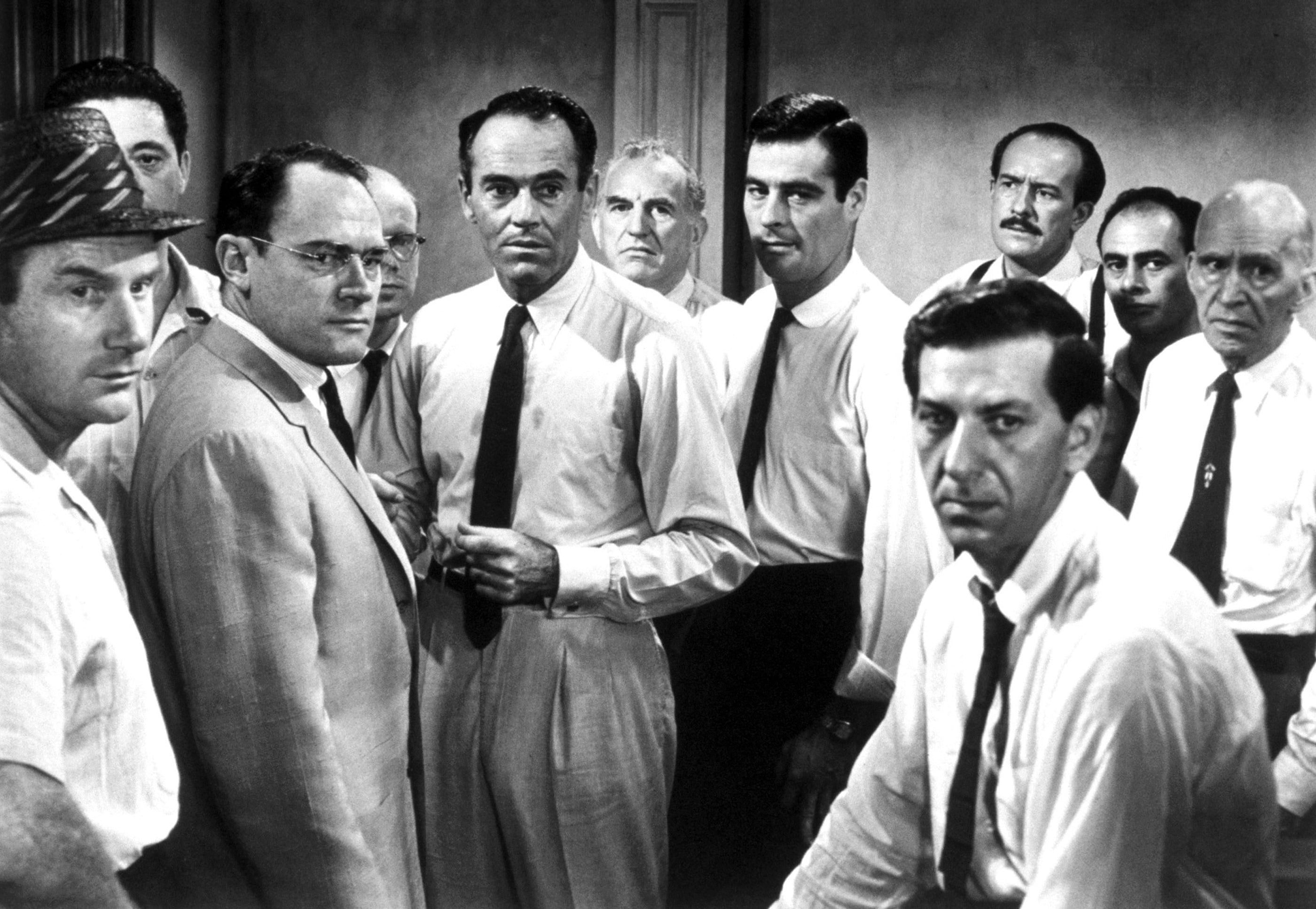 dress, group Of People, shirt, young men, concepts And Ideas, indoors, business, real people, mature adult, 12 angry men, mid adult men, black white, people, HD Wallpaper