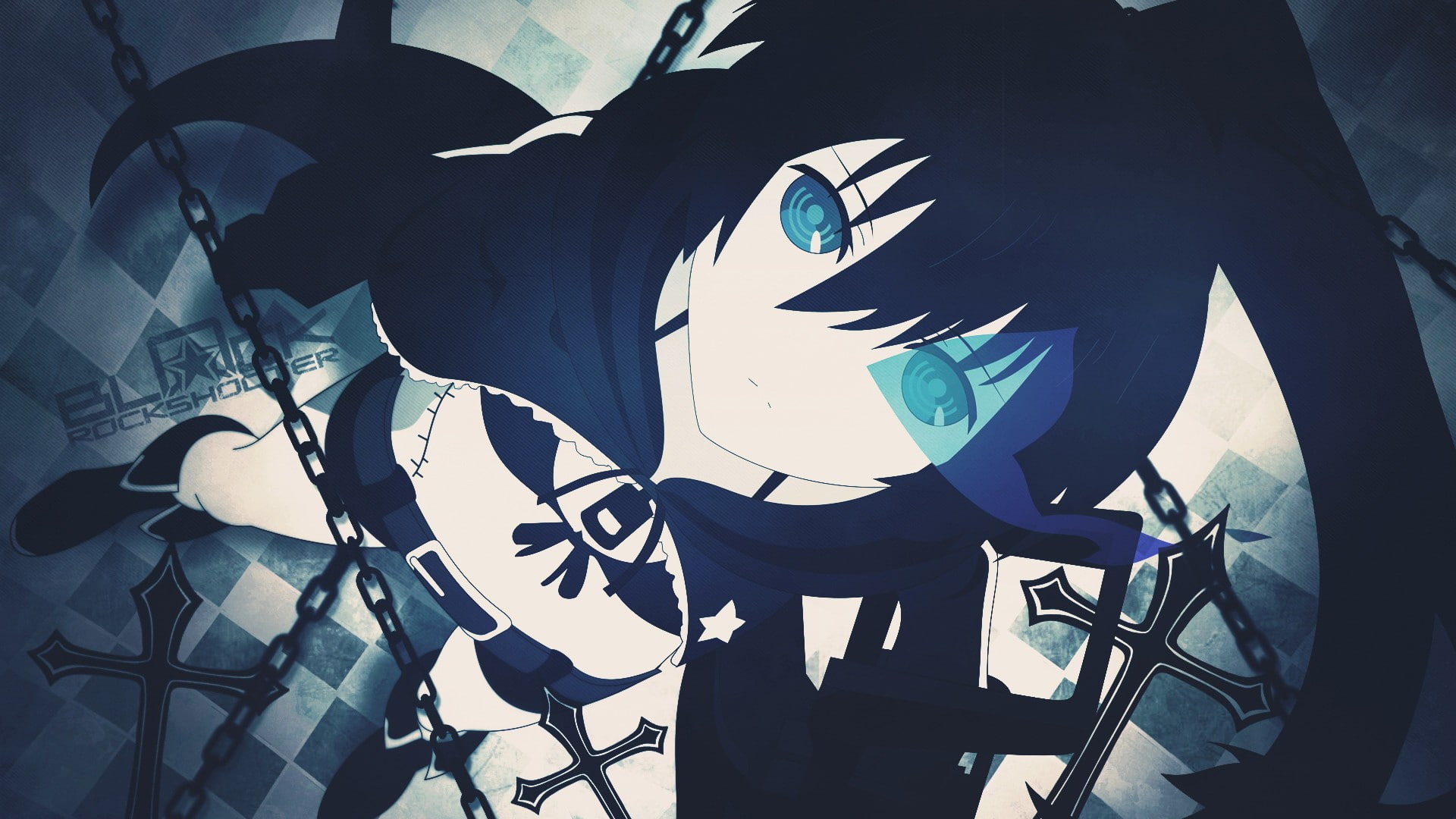 1080P, anime girls, anime, Black Rock Shooter, Kuroi Mato, HD Wallpaper