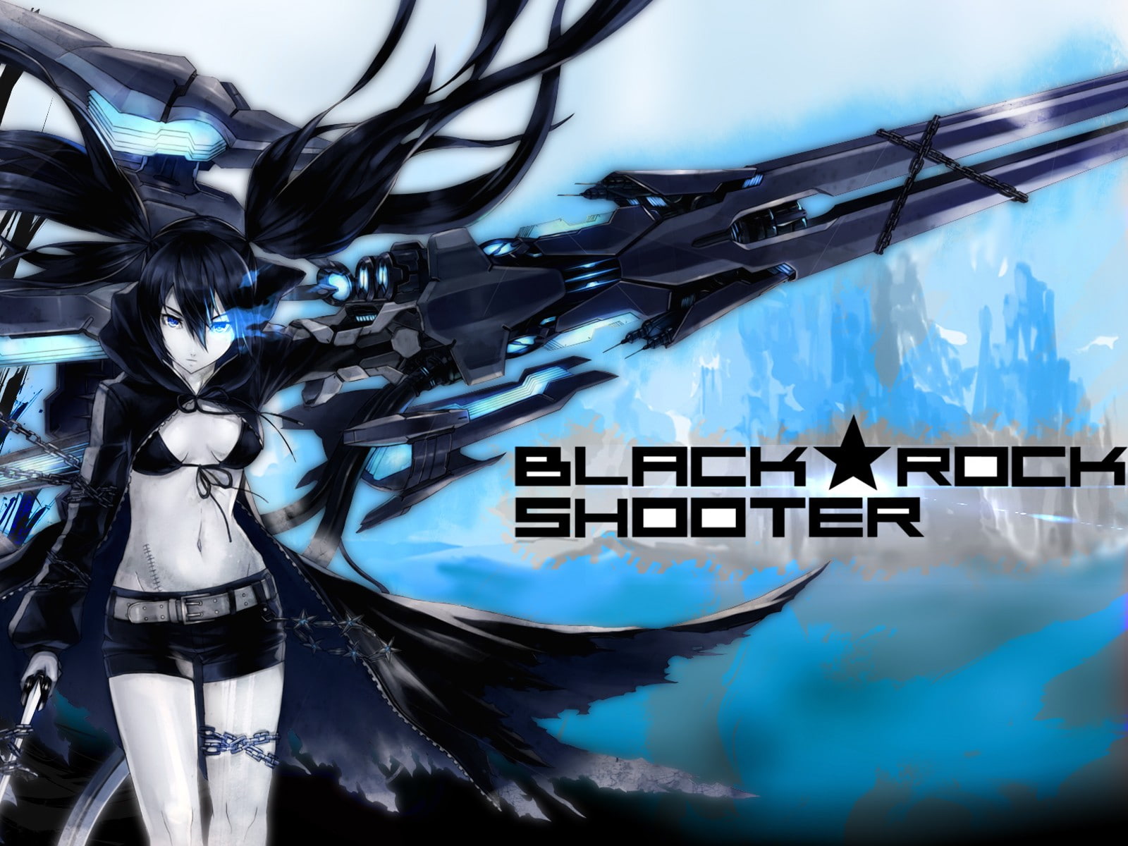 anime girls, Black Rock Shooter, Strength (Black Rock Shooter), 720P, anime, Kuroi Mato, HD Wallpaper
