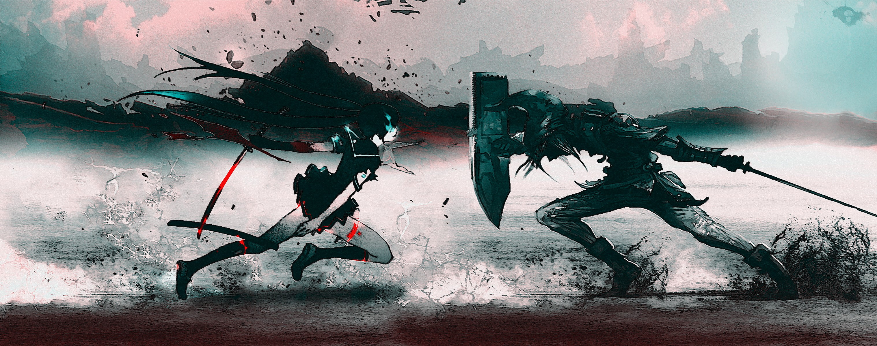 anime, link, 2K, legend, rock, manipulation, shooter, zelda, photo, the legend of zelda, black rock shooter, photo manipulation, black, HD Wallpaper