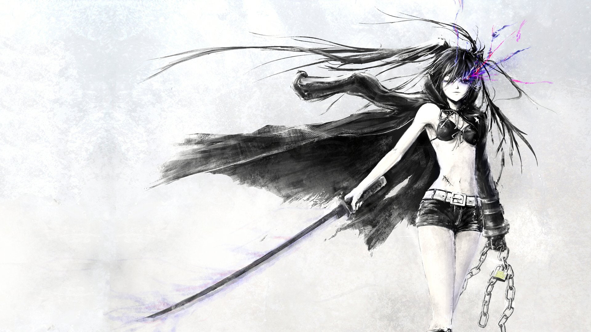 1080P, Black Rock Shooter, Anime, Insane Black Rock Shooter, HD Wallpaper