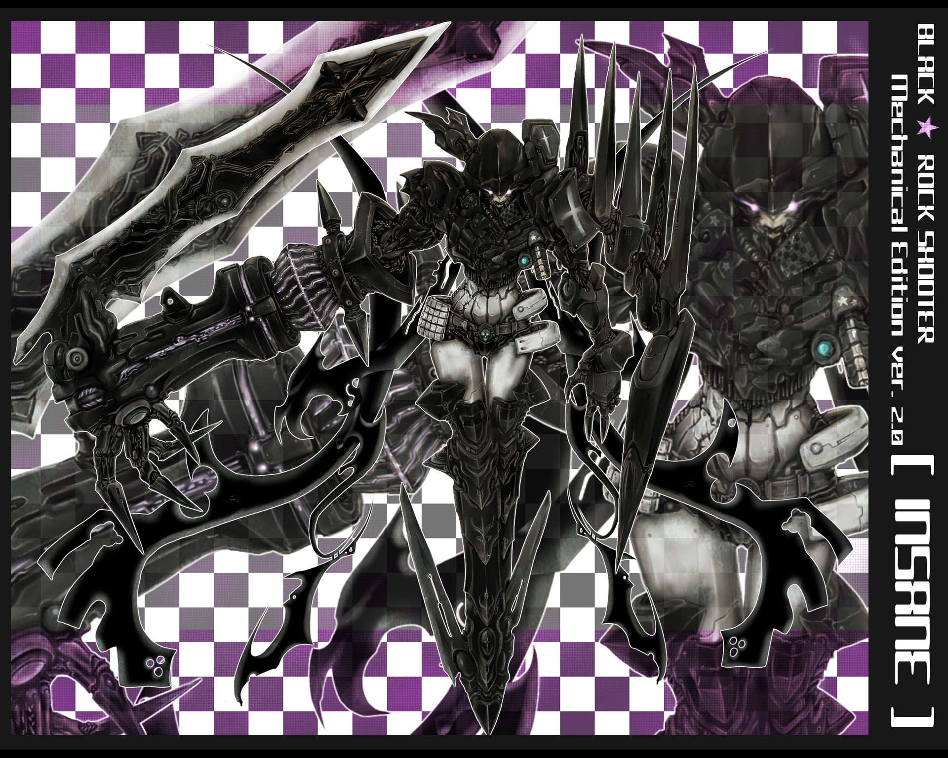 Black Rock Shooter, Insane Black Rock Shooter, 1080P, Anime, HD Wallpaper