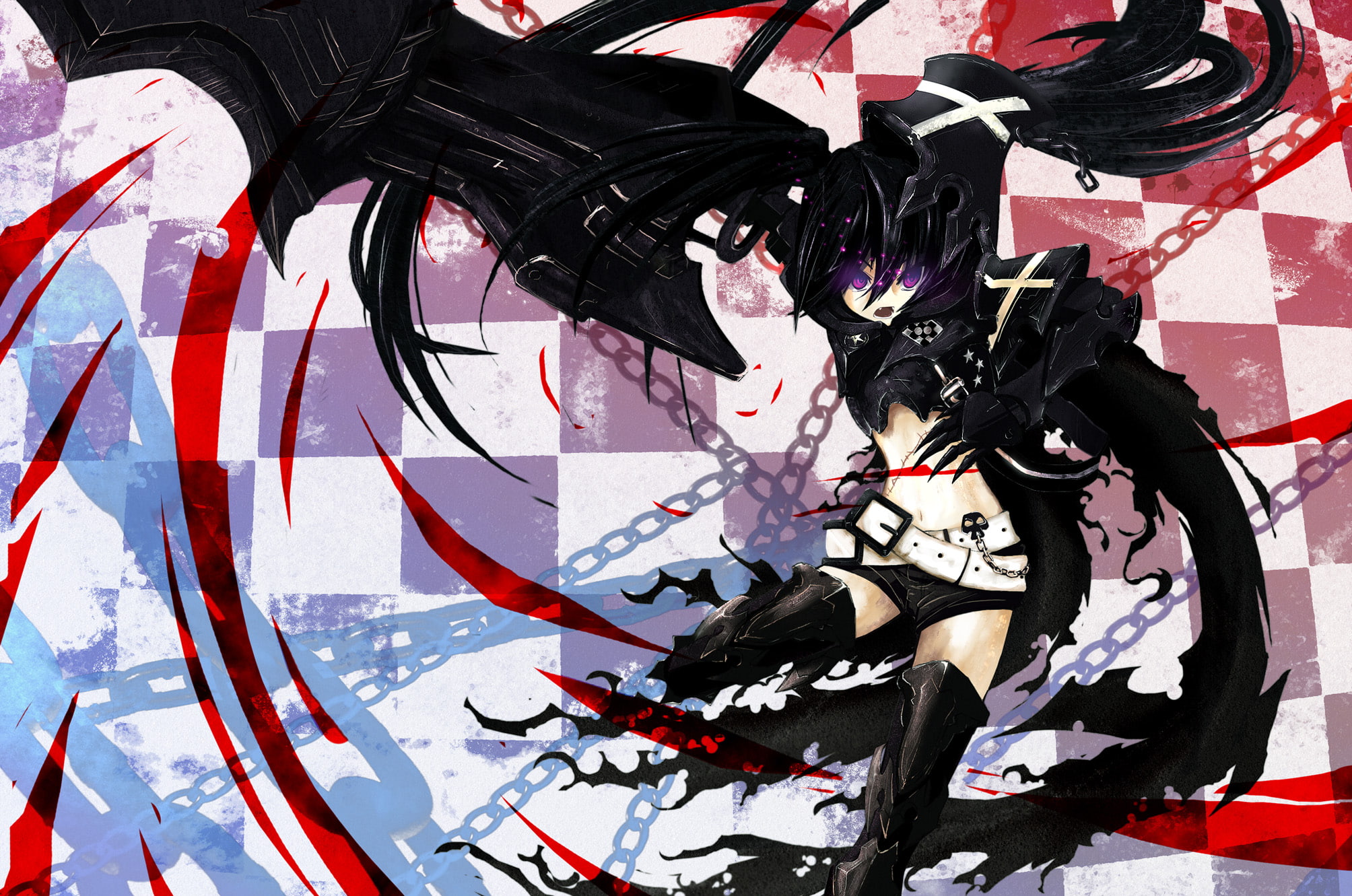 Anime, 1080P, Insane Black Rock Shooter, Black Rock Shooter, HD Wallpaper
