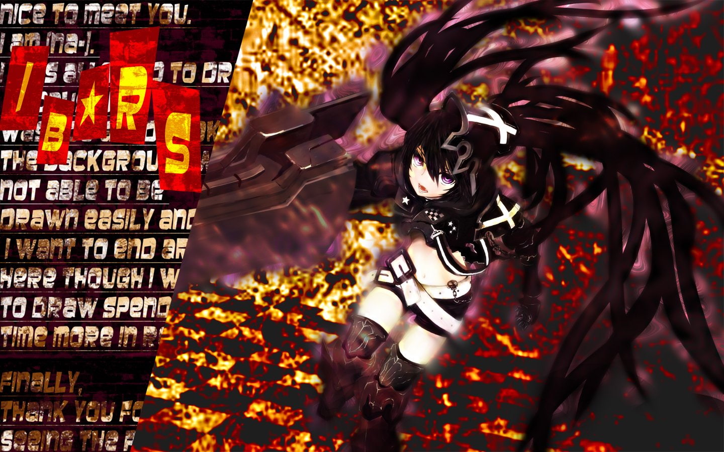 720P, Insane Black Rock Shooter, Black Rock Shooter, Anime, HD Wallpaper