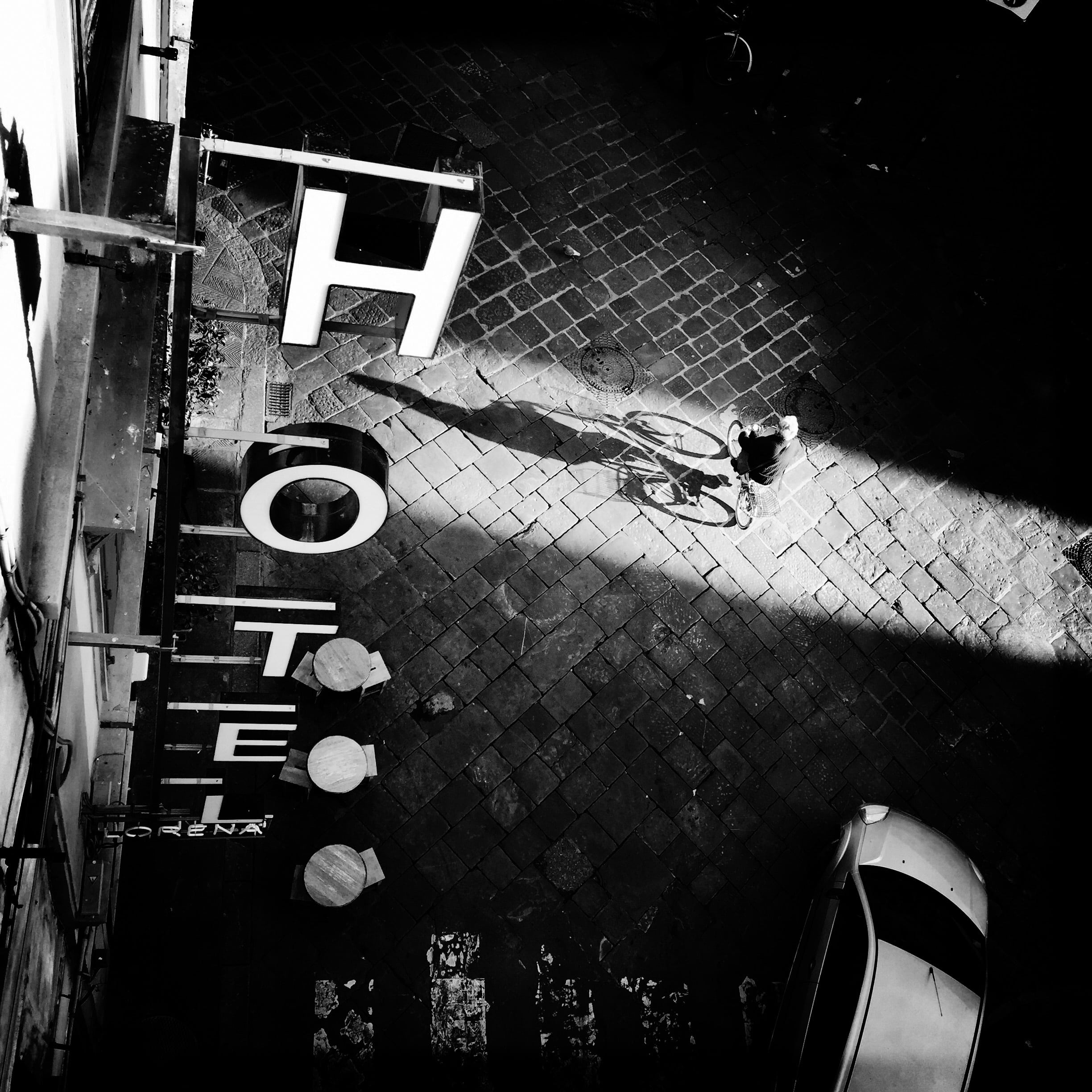 black and white, no people, close-up, sign, real people, communication, mode of transportation, person, photo, chair, transportation, car, outdoors, 1080P, Phone HD Wallpaper