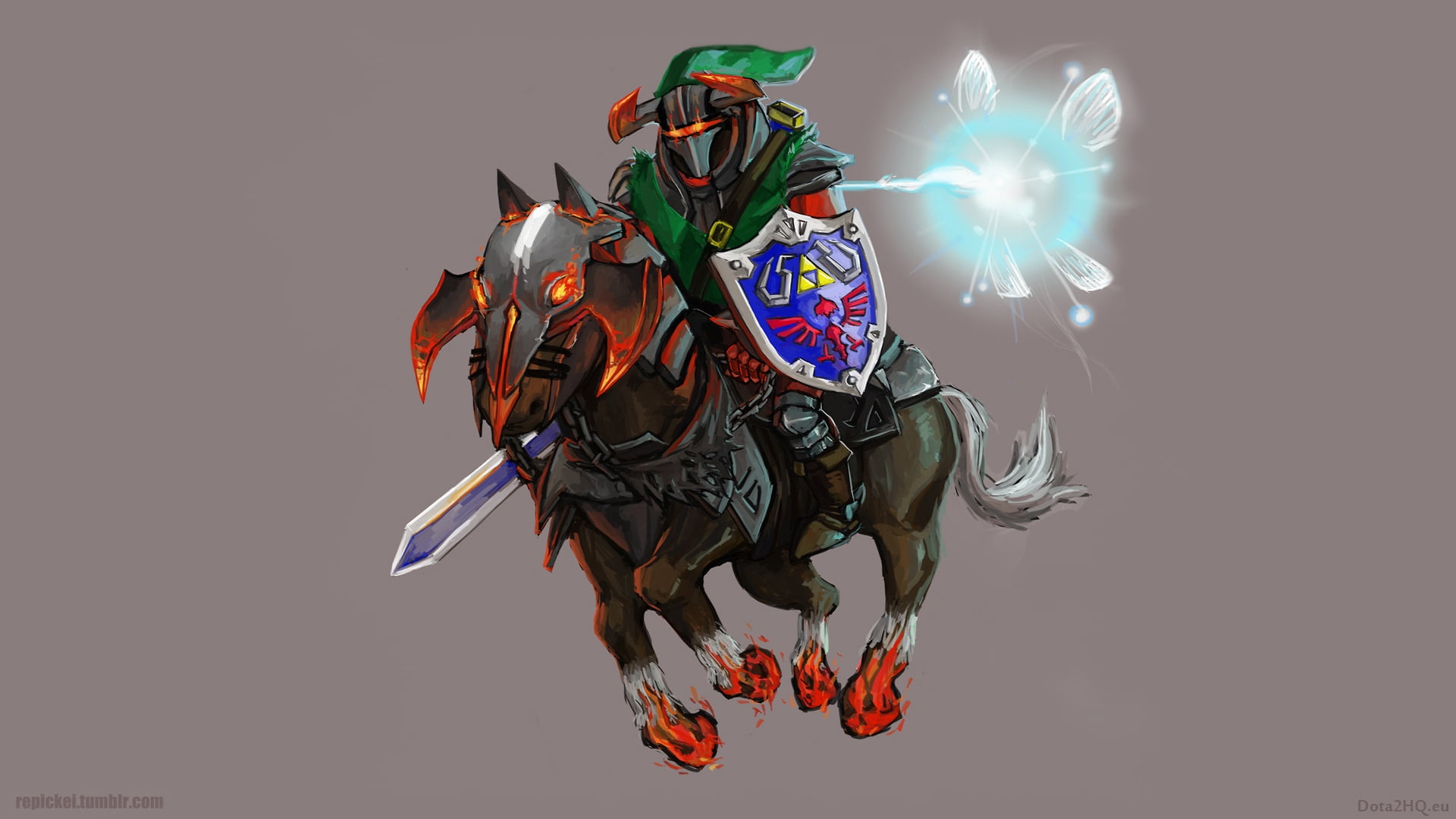 horse, vector, computer Graphic, headwear, low angle view, futuristic, 1080P, digital composite, art and craft, one person, pattern, clothing, chaos knight, HD Wallpaper
