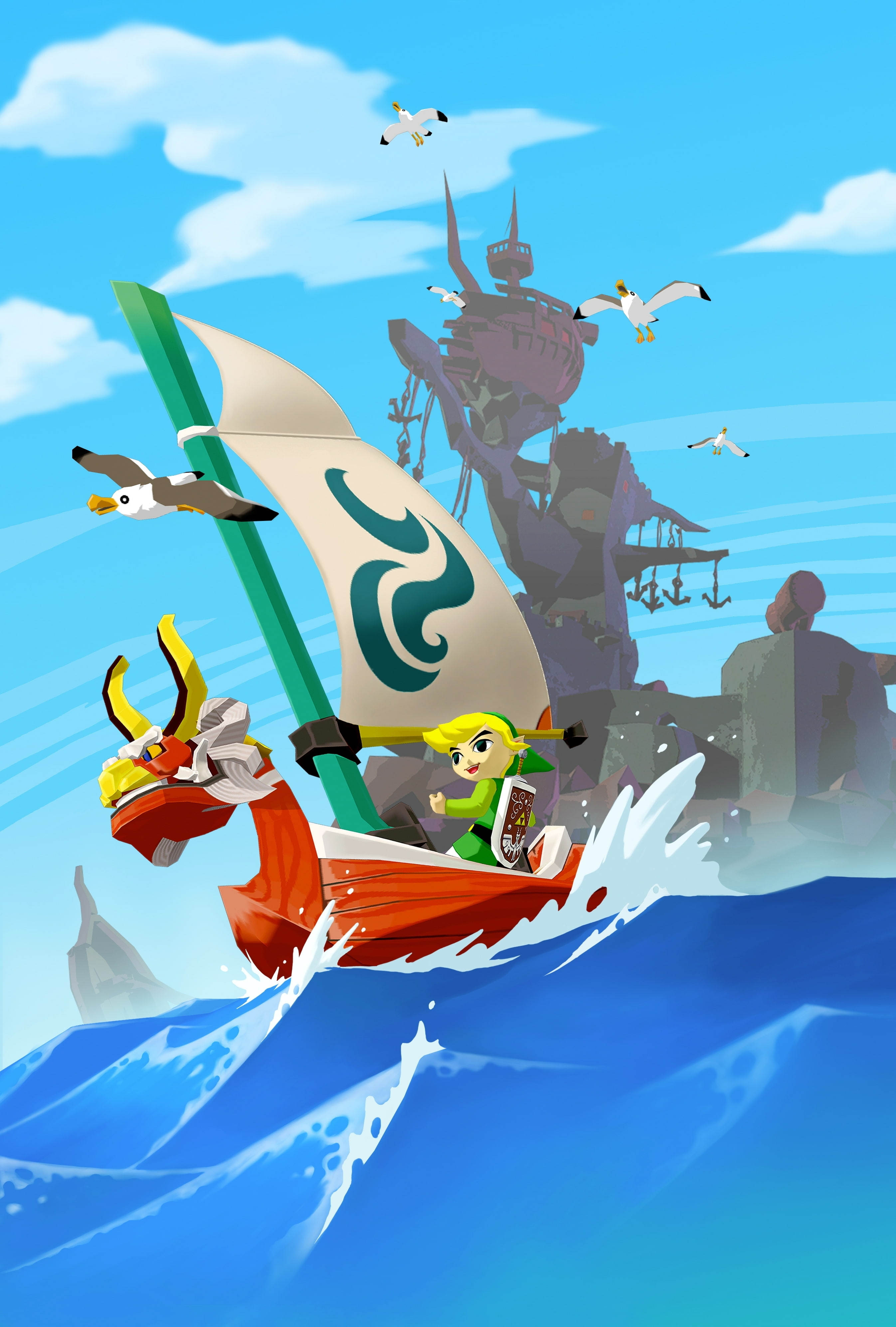 Link, zelda, art, 4K, wind, waker, video, The Legend of Zelda, x, hd, games, legend, Phone HD Wallpaper