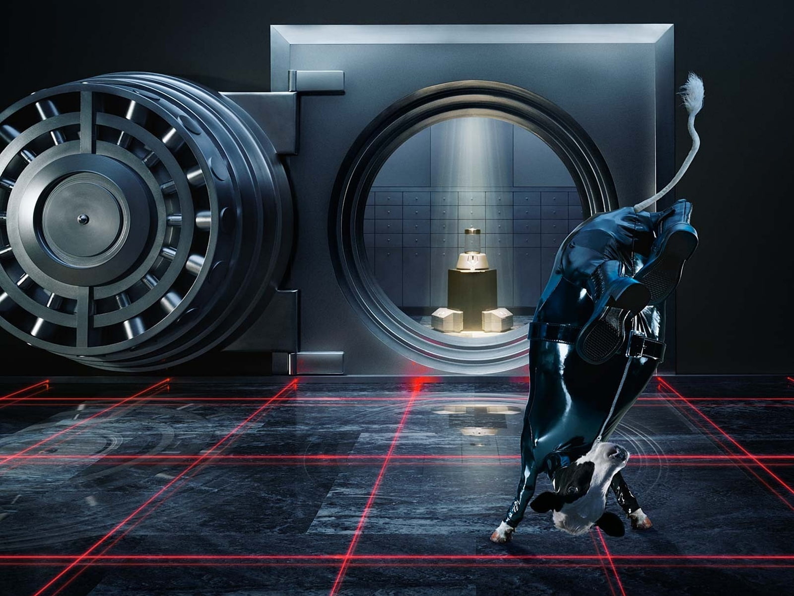 electrical equipment, metal, man made object, appliance, illuminated, 720P, laser, jump, studio shot, Safe, no people, indoors, black color, security, HD Wallpaper