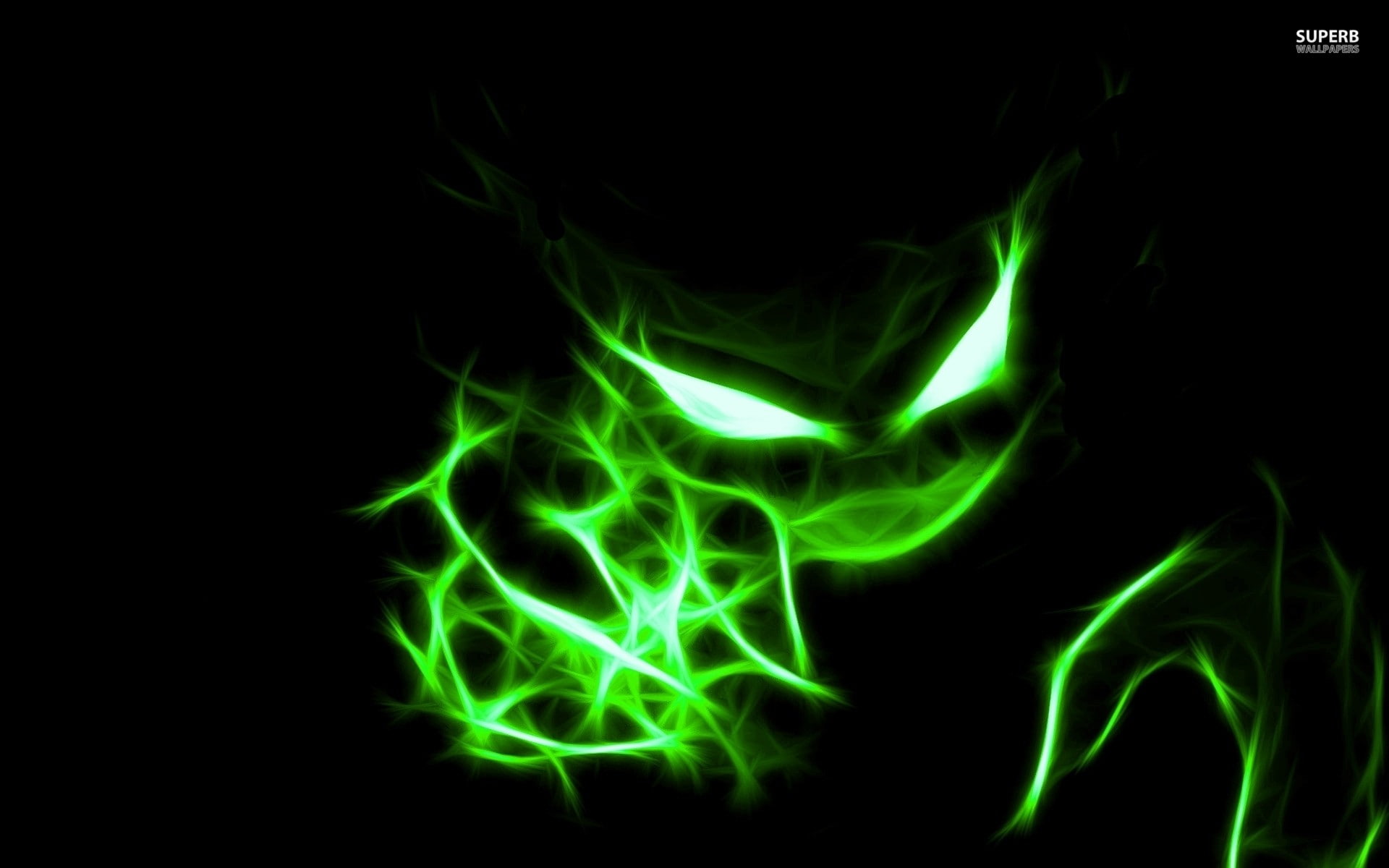 studio shot, green color, Pokémon, close-up, creativity, flowing, smoke - physical structure, copy space, black background, light - natural phenomenon, HD Wallpaper