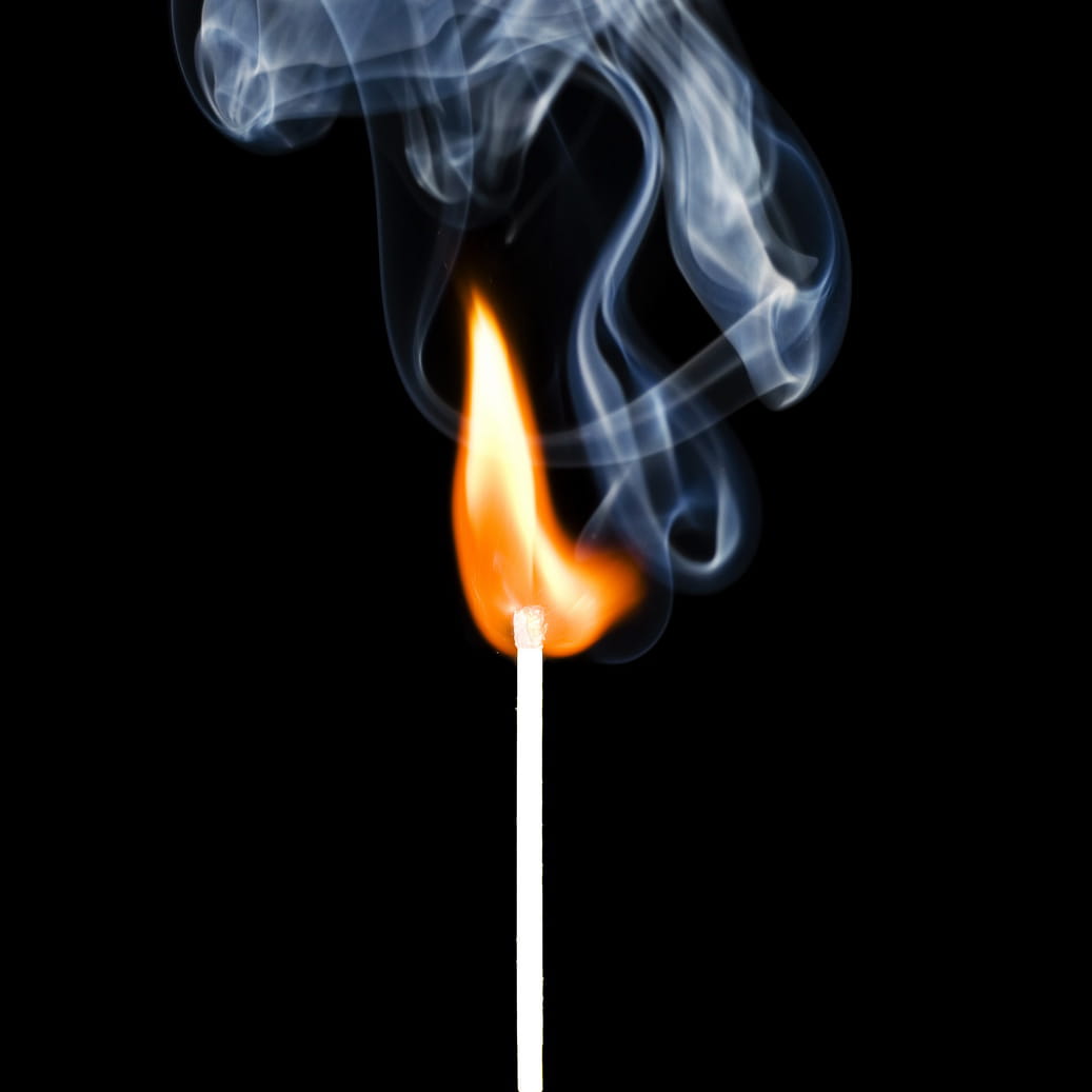 night, macro, flaming, lamp, power, fire, nature, match - lighting equipment, real, black color, matchstick, heat, changing form, head, stick, red, isolated, Phone HD Wallpaper