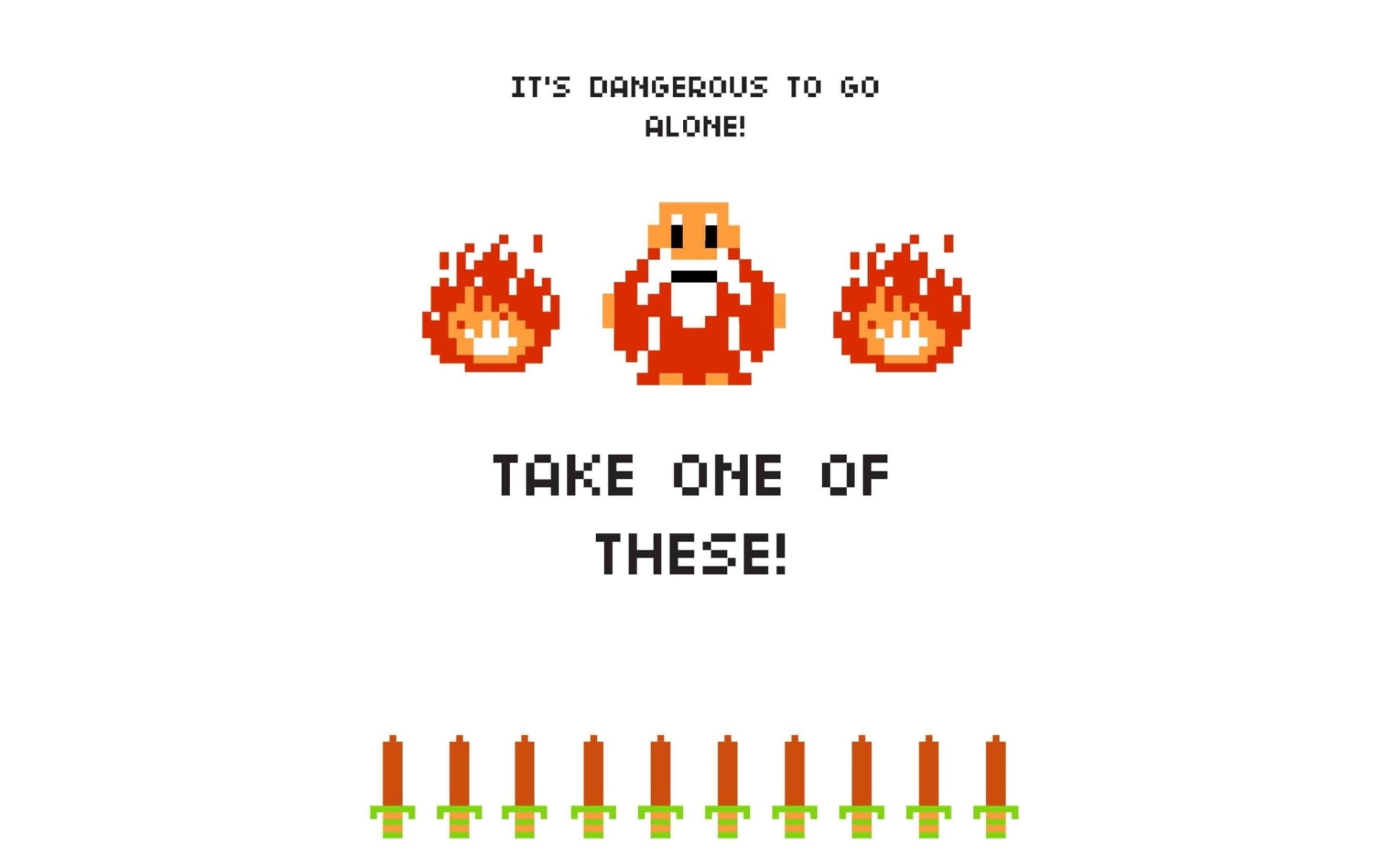 hd, video games, dangerous, nintendo, s, 8, bit, white, nes, zelda, alone, take, go, 1080P, HD Wallpaper