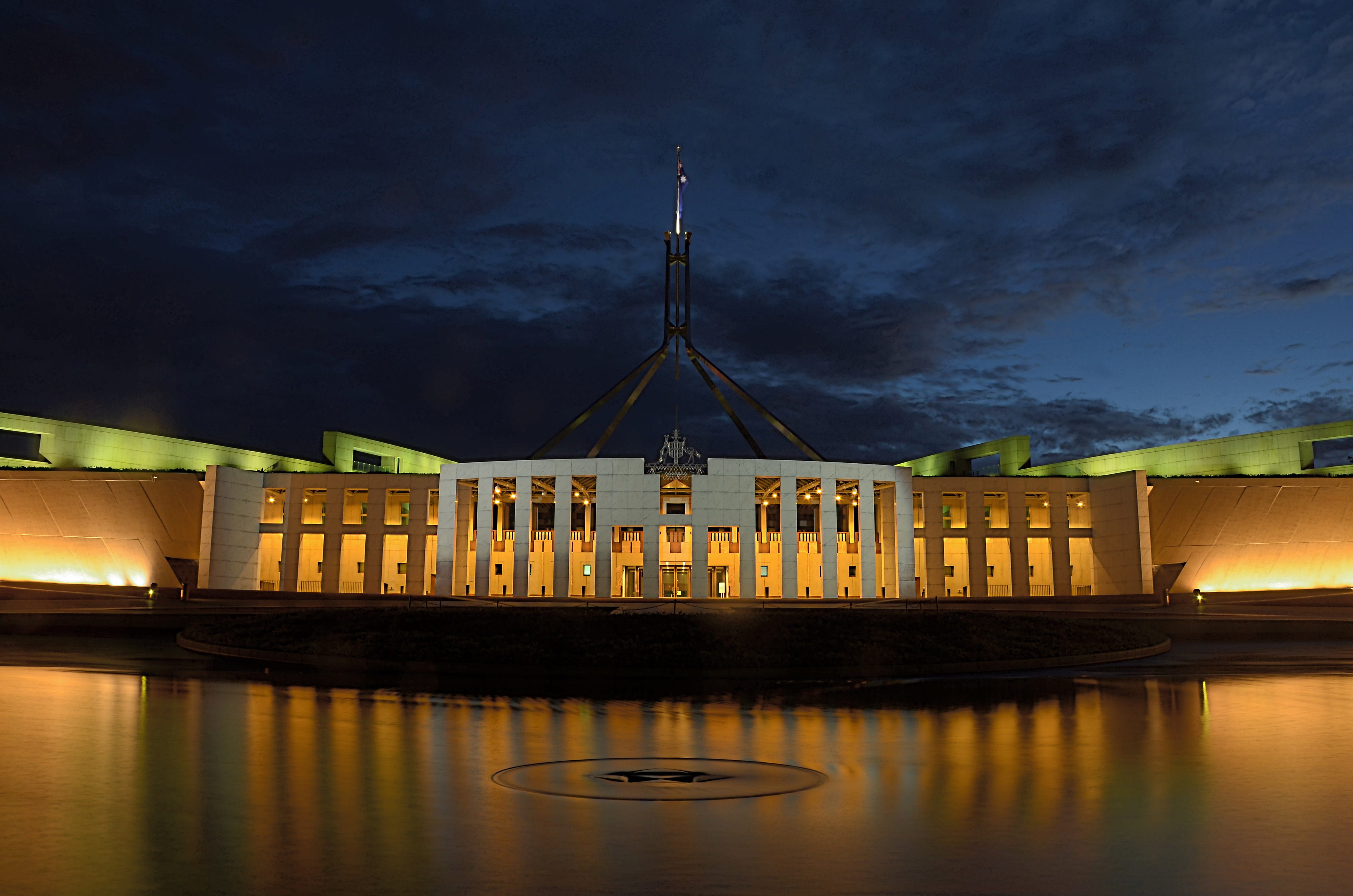 lighting, city, body, near, sky, building exterior, campaign, concrete, travel destinations, cloud - sky, may2018, election campaign, parliament, canberra, HD Wallpaper