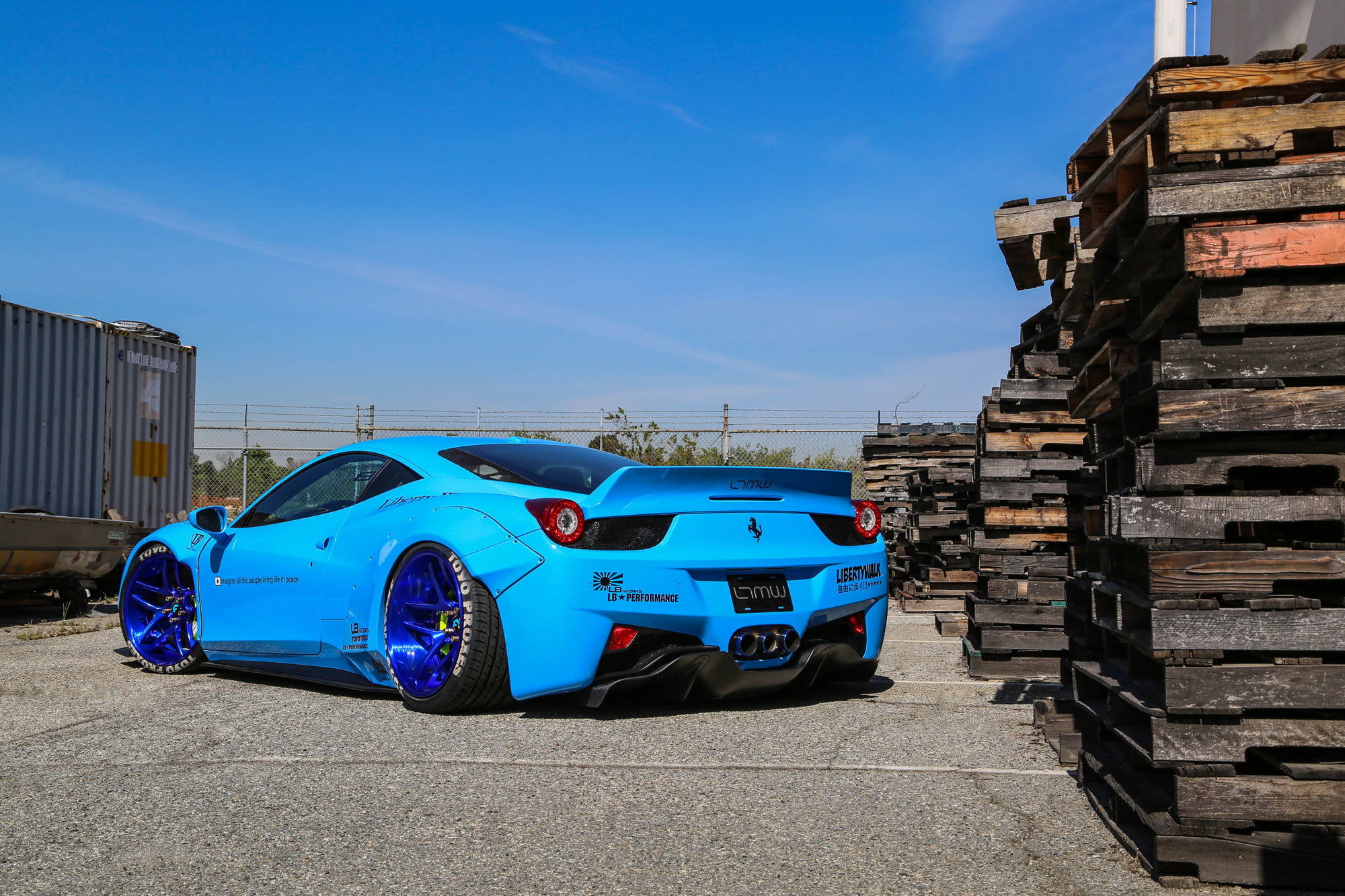 sports Car, modern, built structure, Ferrari, tire, Blue, technology, coupe, motor Vehicle, nature, Edition, wheel, transportation, speed, industry, mode of Transport, HD Wallpaper