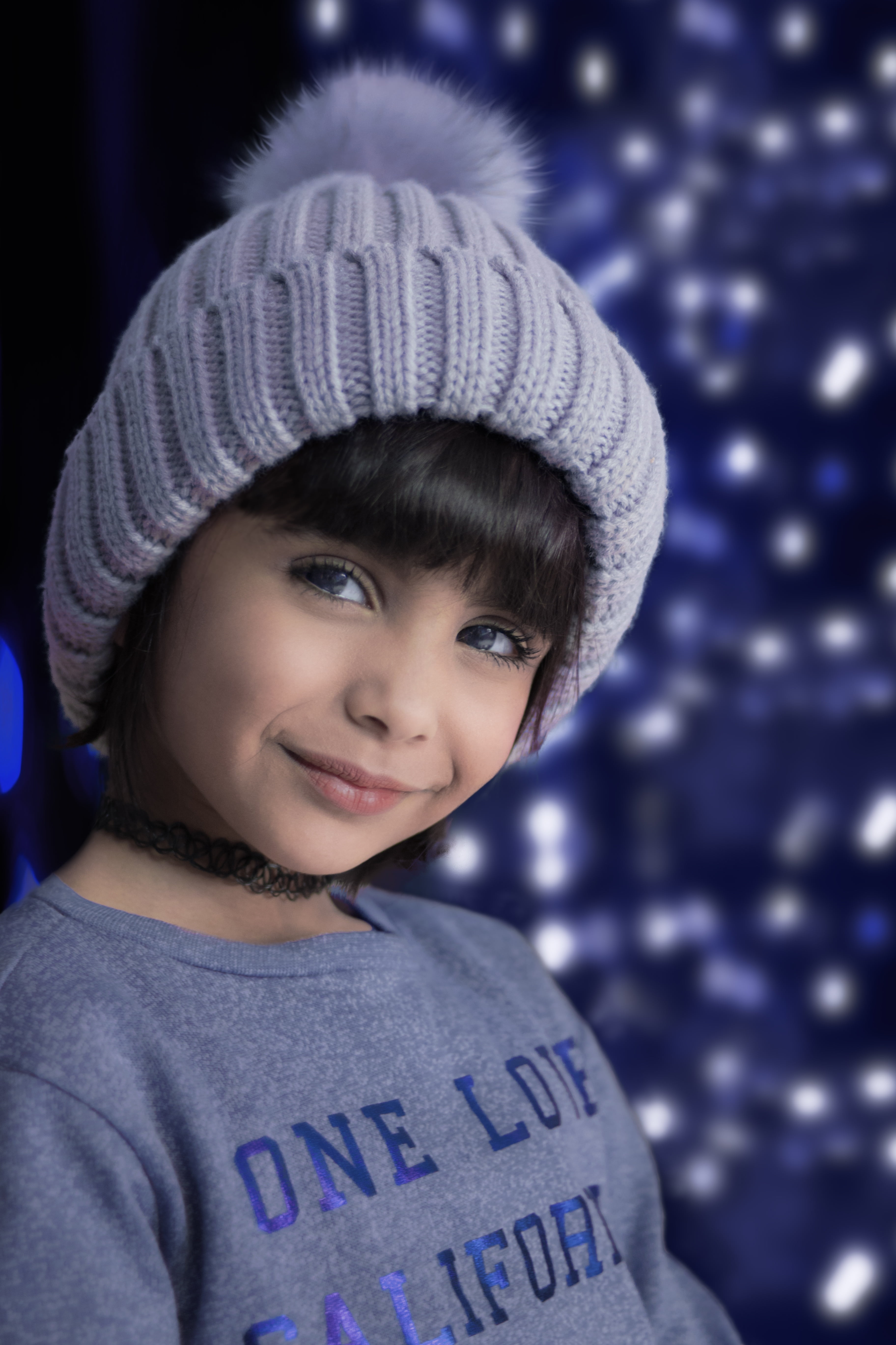 love, gray, males, portrait, focus on foreground, kids, smile, happiness, female, children only, people, lifestyles, headshot, young, smiling, one person, Phone HD Wallpaper