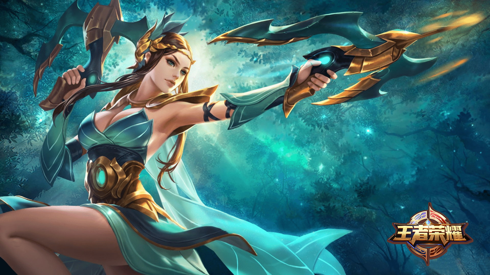  hero, bow, arrow, weapon, backgrounds, sagittarius, 1080P, glory, king, desktop, yuji, HD Wallpaper