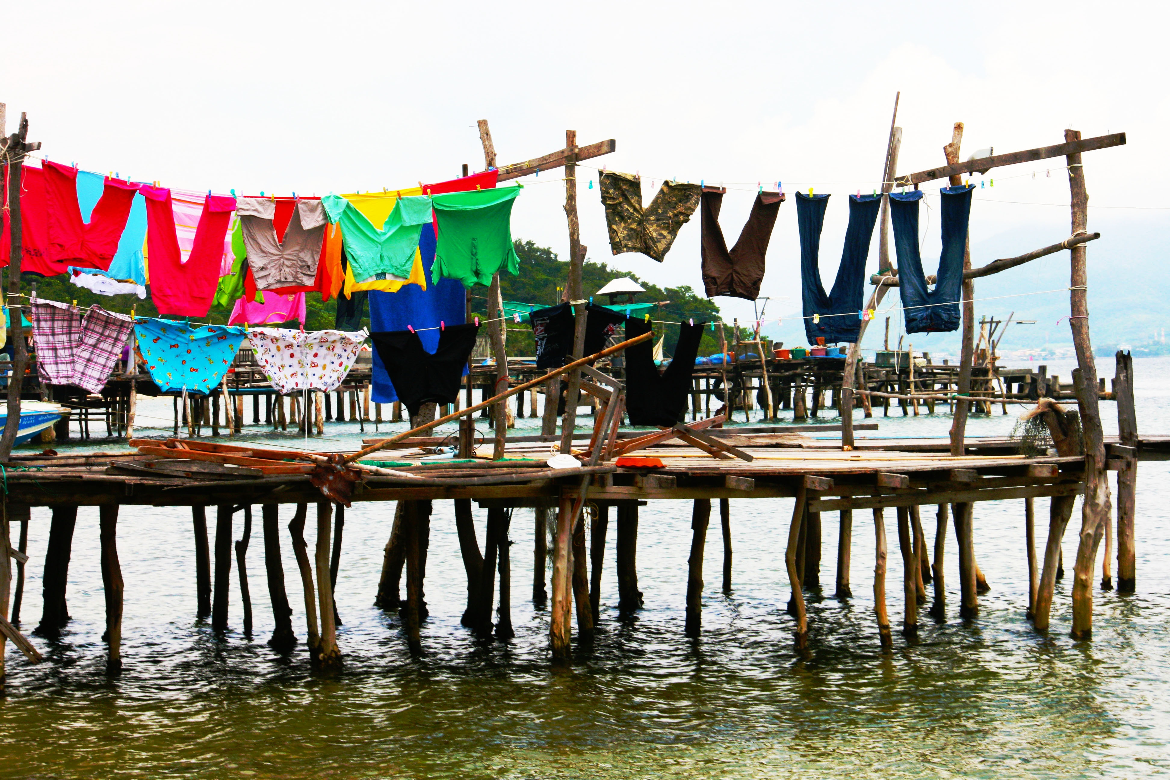 cloth, service, wash, cultures, house cleaning, domestic, outdoors, in a row, washing, nautical vessel, cleaning, cleanliness, dry-cleaning, sky, nature, HD Wallpaper