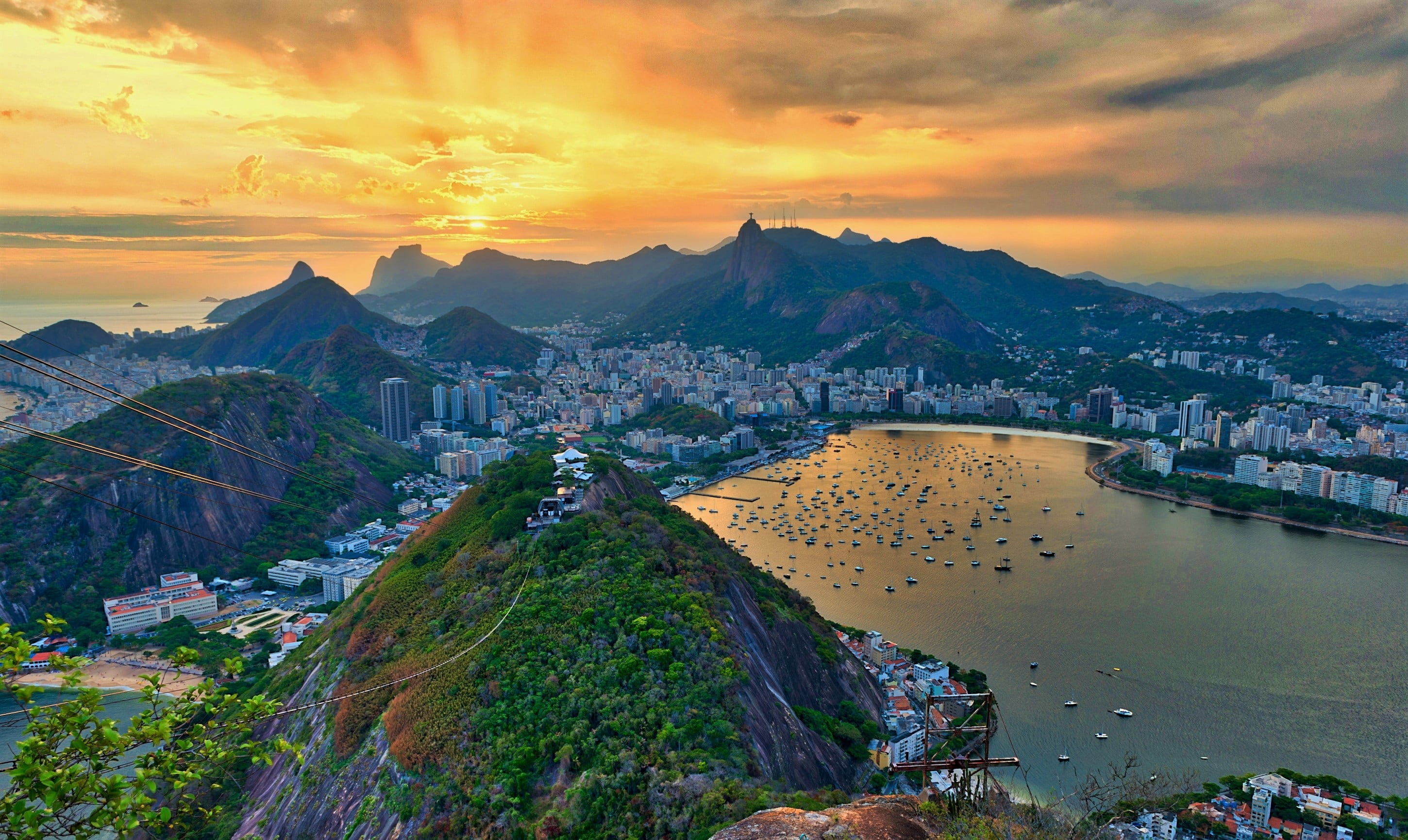 vacation, urban, building exterior, travel, south, aerial, water, travel destinations, environment, building, outdoors, view, de, 2K, beach, brazilian, HD Wallpaper