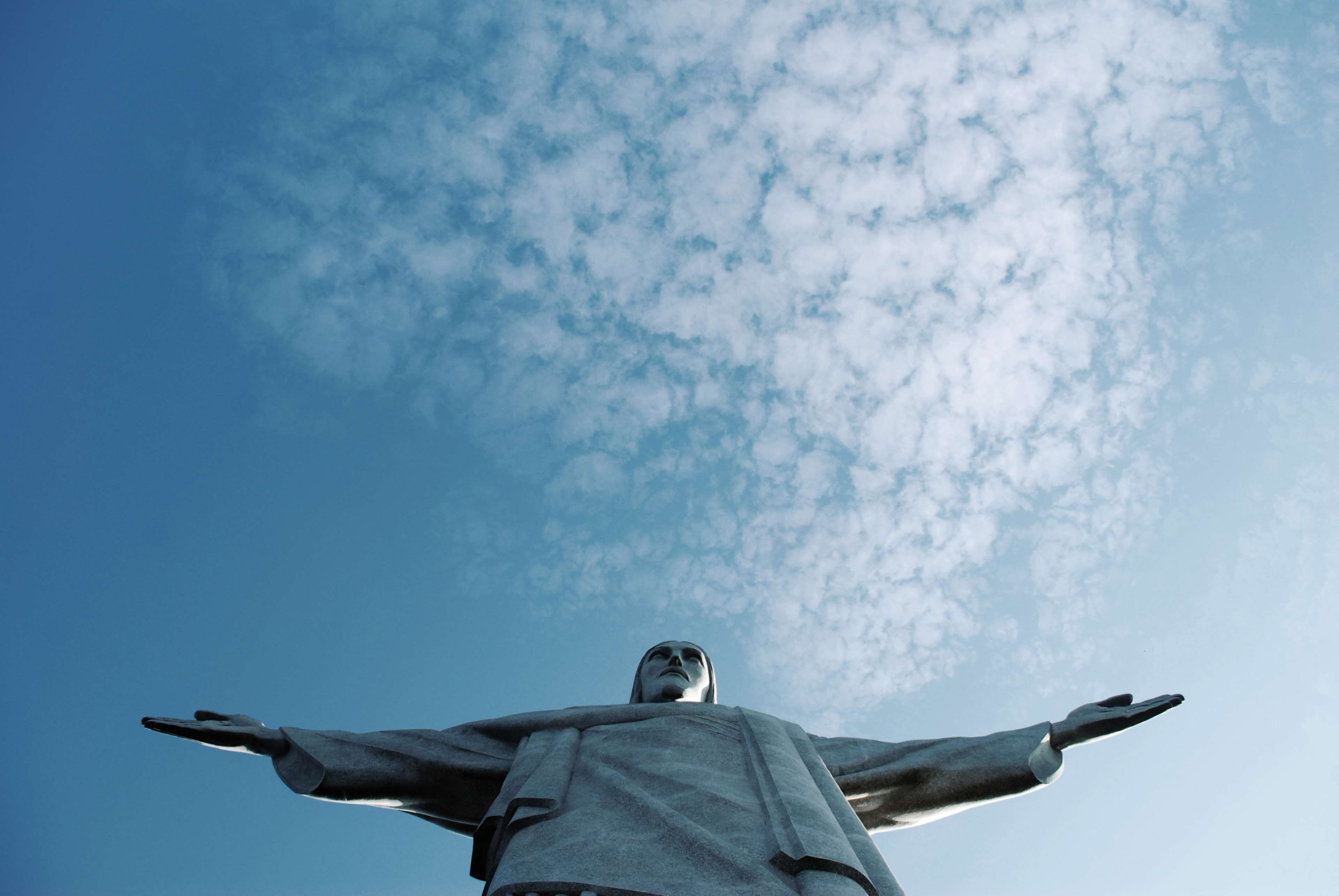 looking, famous, christ, representation, 4K, brazil, rear view, low angle view, brazilian, landmark, nature, place, rio, body part, religion, one animal, HD Wallpaper