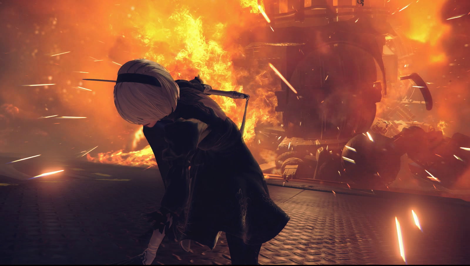 YoRHa 2B, Yorha unit no.2 type b, Nier: Automata, 720P, screen shot, HD Wallpaper