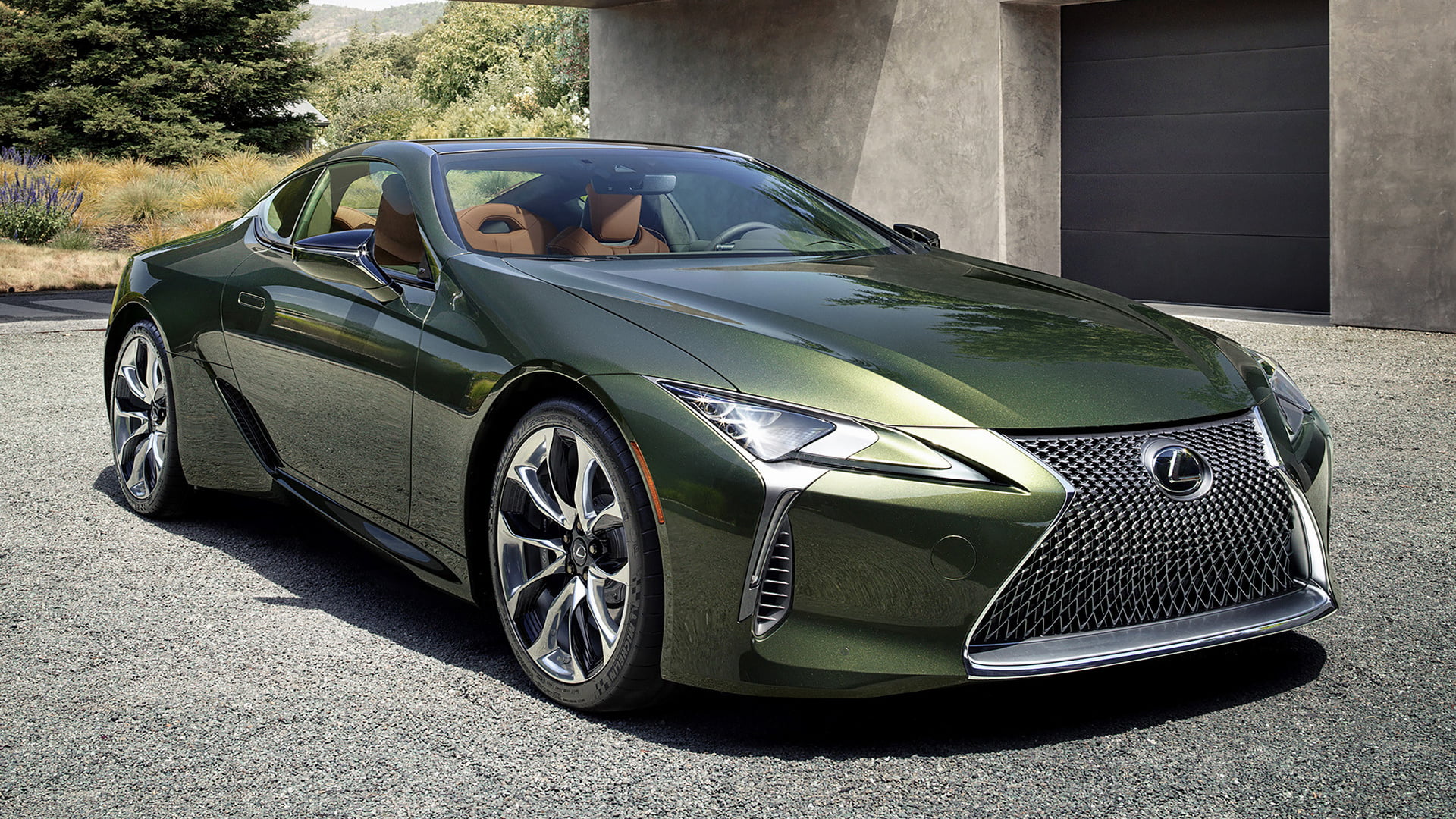 Lexus, Car, Grand Tourer, Lexus LC 500 Inspiration Series, Lexus LC 500, Green Car, Sport Car, 1080P, Luxury Car, HD Wallpaper