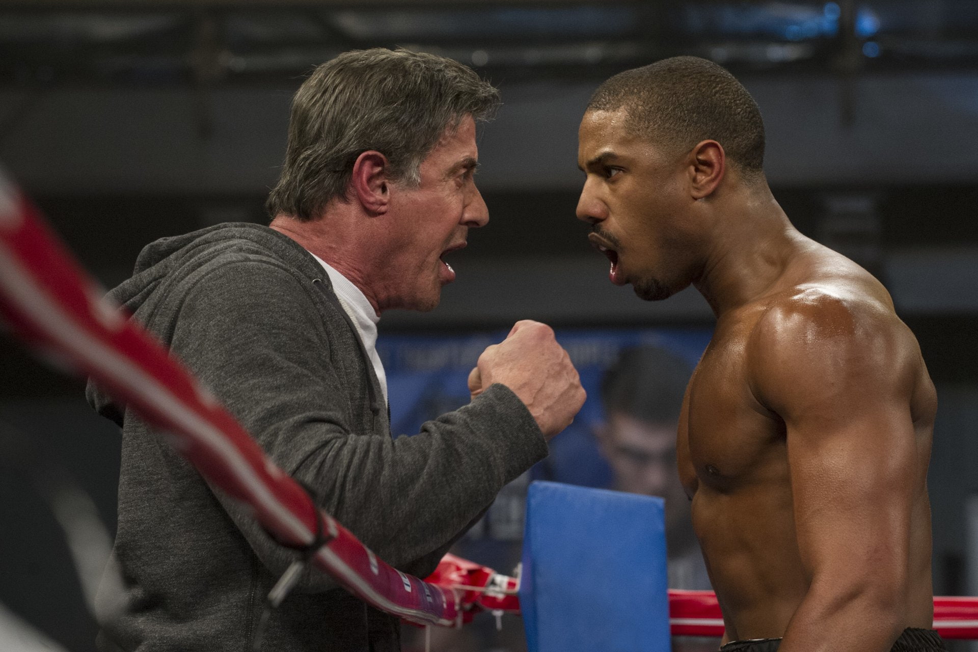 Creed, Movie, Rocky Balboa, Adonis Johnson, 1080P, Michael B. Jordan, Sylvester Stallone, HD Wallpaper