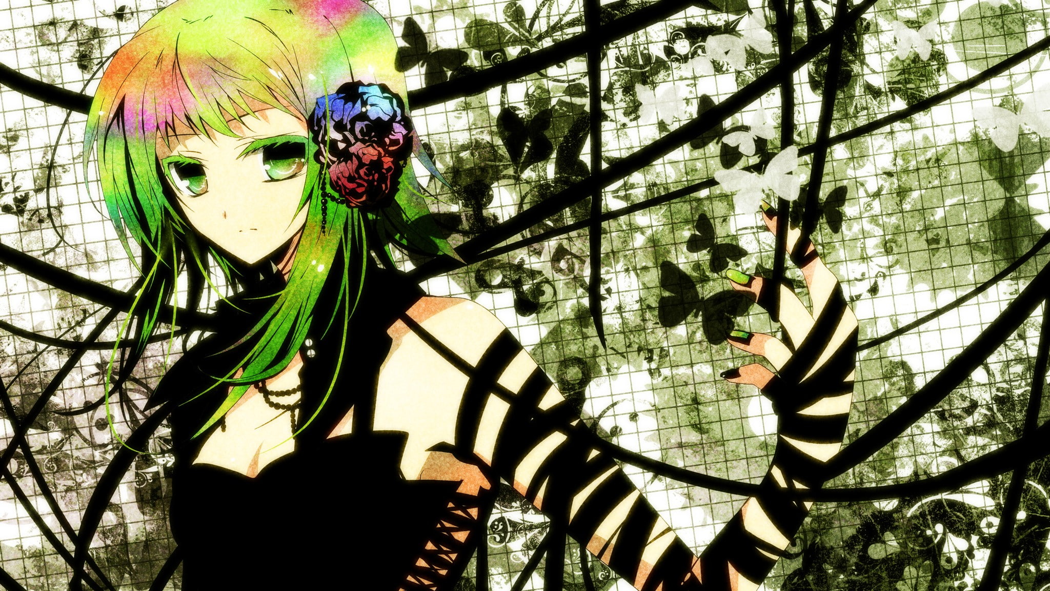 shadow, 1080P, multi colored, creativity, human representation, decoration, no people, Vocaloid, branch, art and craft, nature, sunlight, wall - building feature, HD Wallpaper
