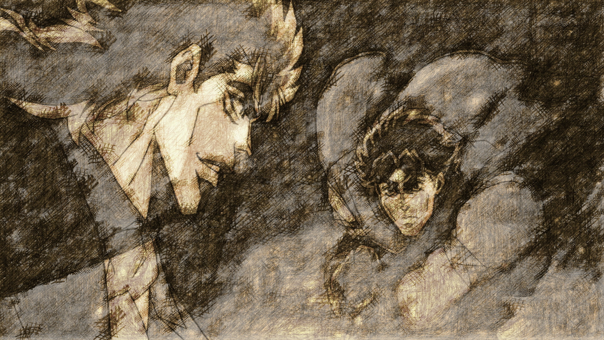 1080P, Jojos Bizarre Adventure, Jonathan Joestar, Robert E. O. Speedwagon, Anime, HD Wallpaper