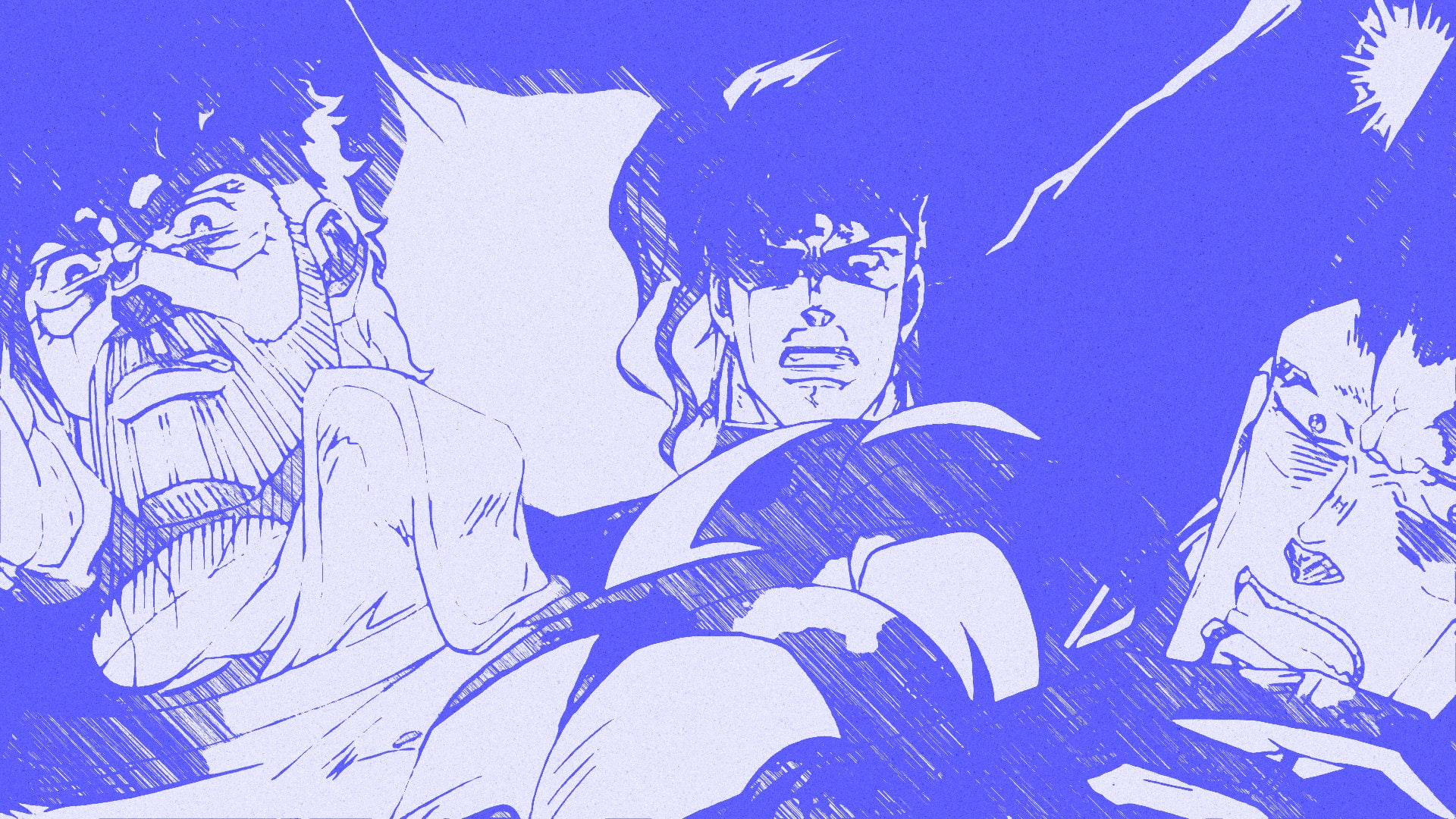 1080P, Jojos Bizarre Adventure, Noriaki Kakyoin, Anime, Jean Pierre Polnareff, Joseph Joestar, HD Wallpaper