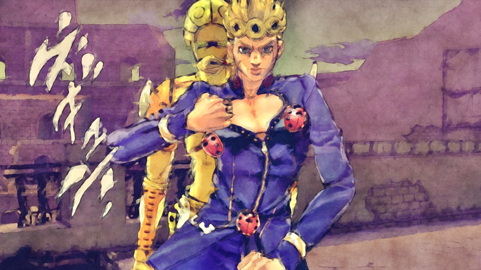 Anime, Giorno Giovanna, Gold Experience (Jojos Bizarre Adventure), 1080P, Jojos Bizarre Adventure, HD Wallpaper