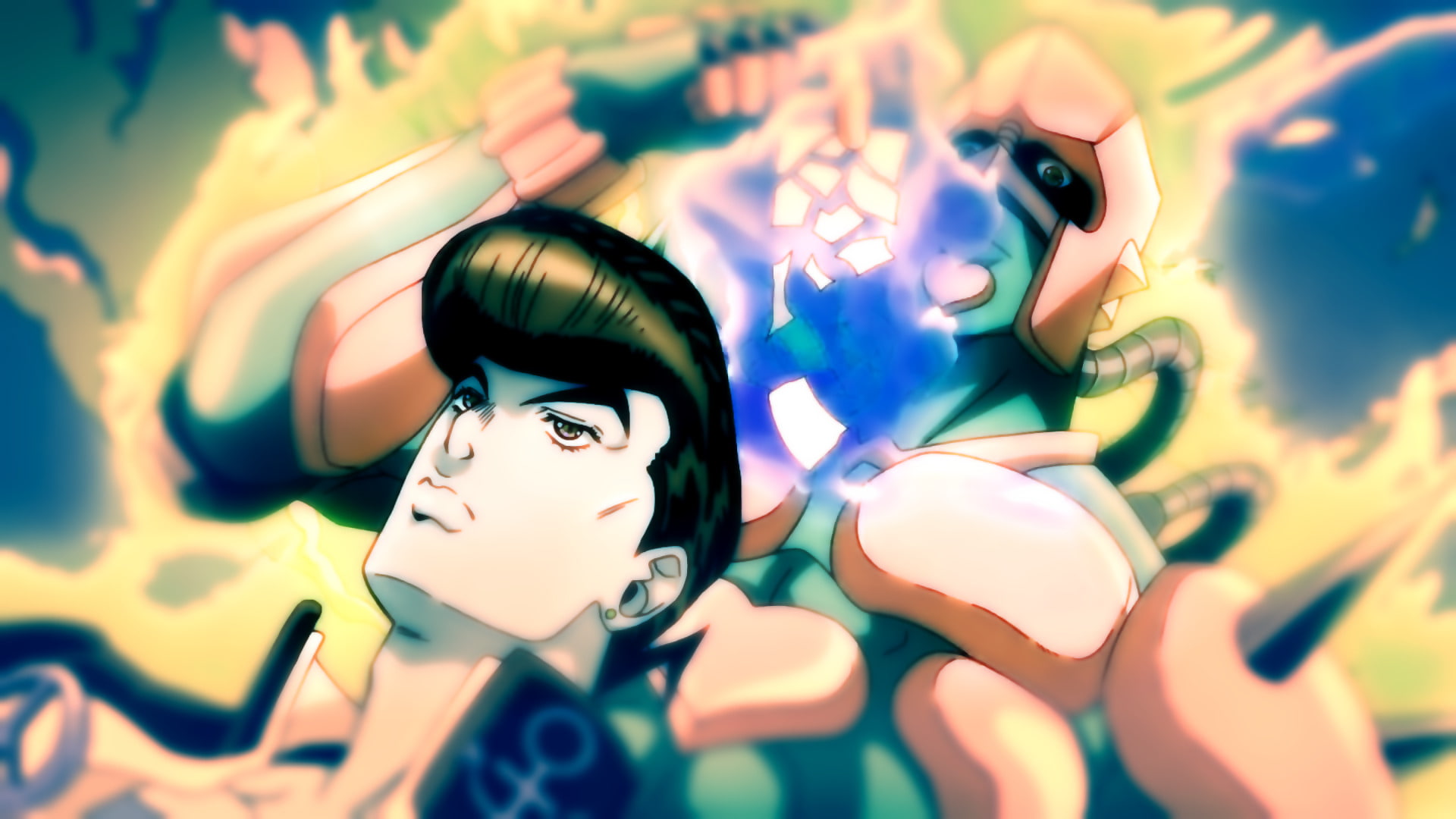 1080P, Crazy Diamond (Jojos Bizarre Adventure), Anime, Jojos Bizarre Adventure, Josuke Higashikata, HD Wallpaper