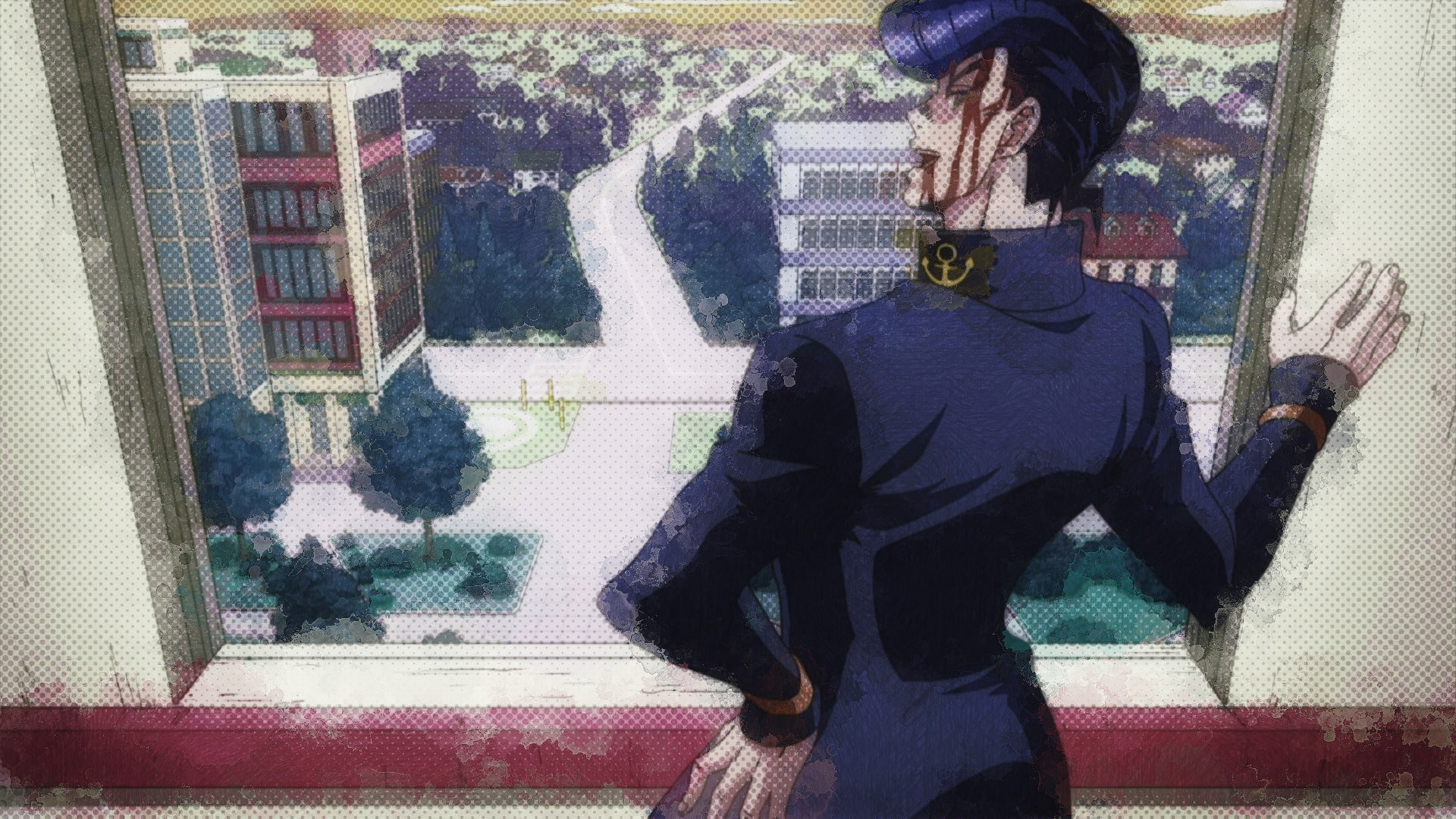Anime, Jojos Bizarre Adventure, Josuke Higashikata, 1080P, HD Wallpaper