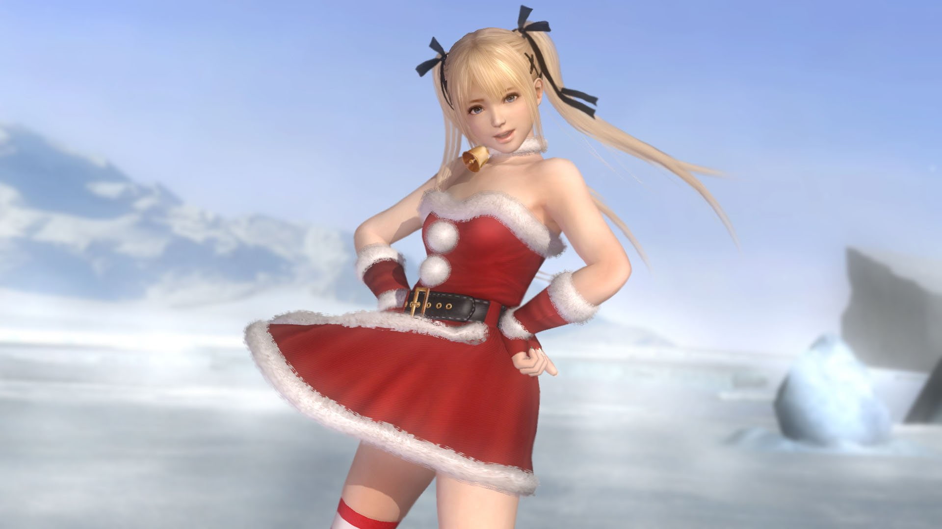 martial, hairstyle, warrio, red, Araibu, Action, standing, blond hair, sky, young women, front view, 1920x1080 px, outdoors, mini dress, fashion, holding, HD Wallpaper