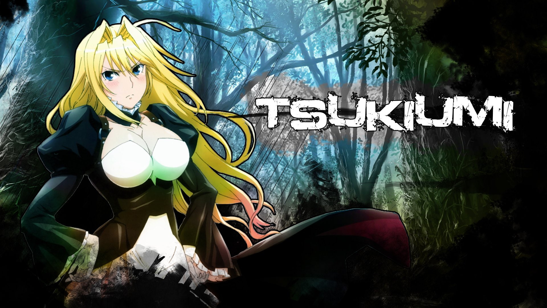 Tree, Tsukiumi (Sekirei), Ninja, Sekirei, Anime, Manga, Abstract, 1080P, Forest, Girl, Samurai, HD Wallpaper