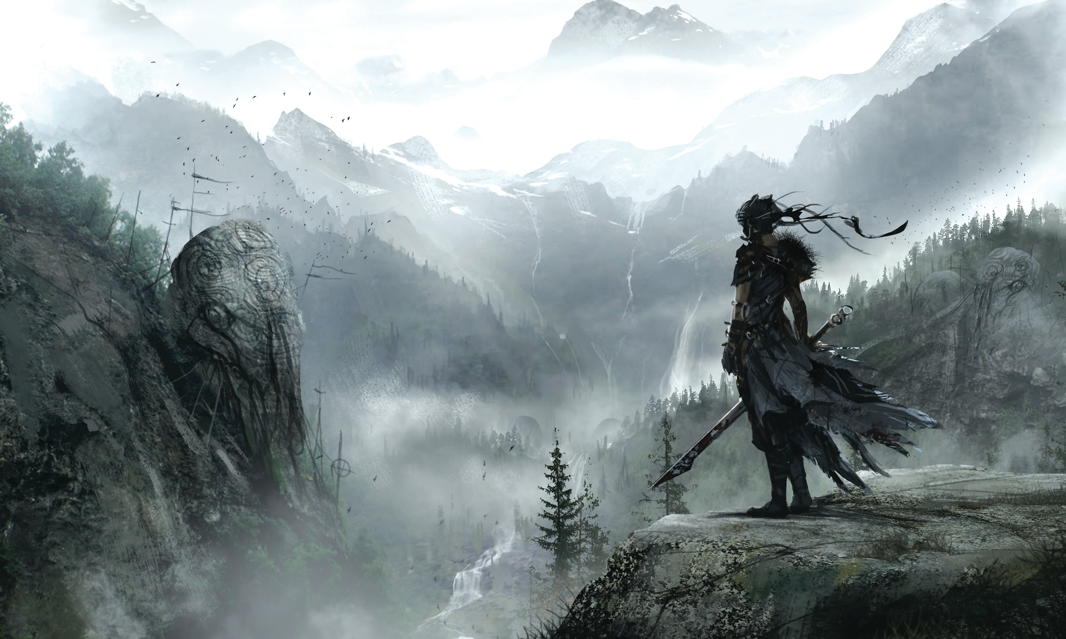 Art, Bright blade, Girl, 2K, Ninja Theory, HD Wallpaper
