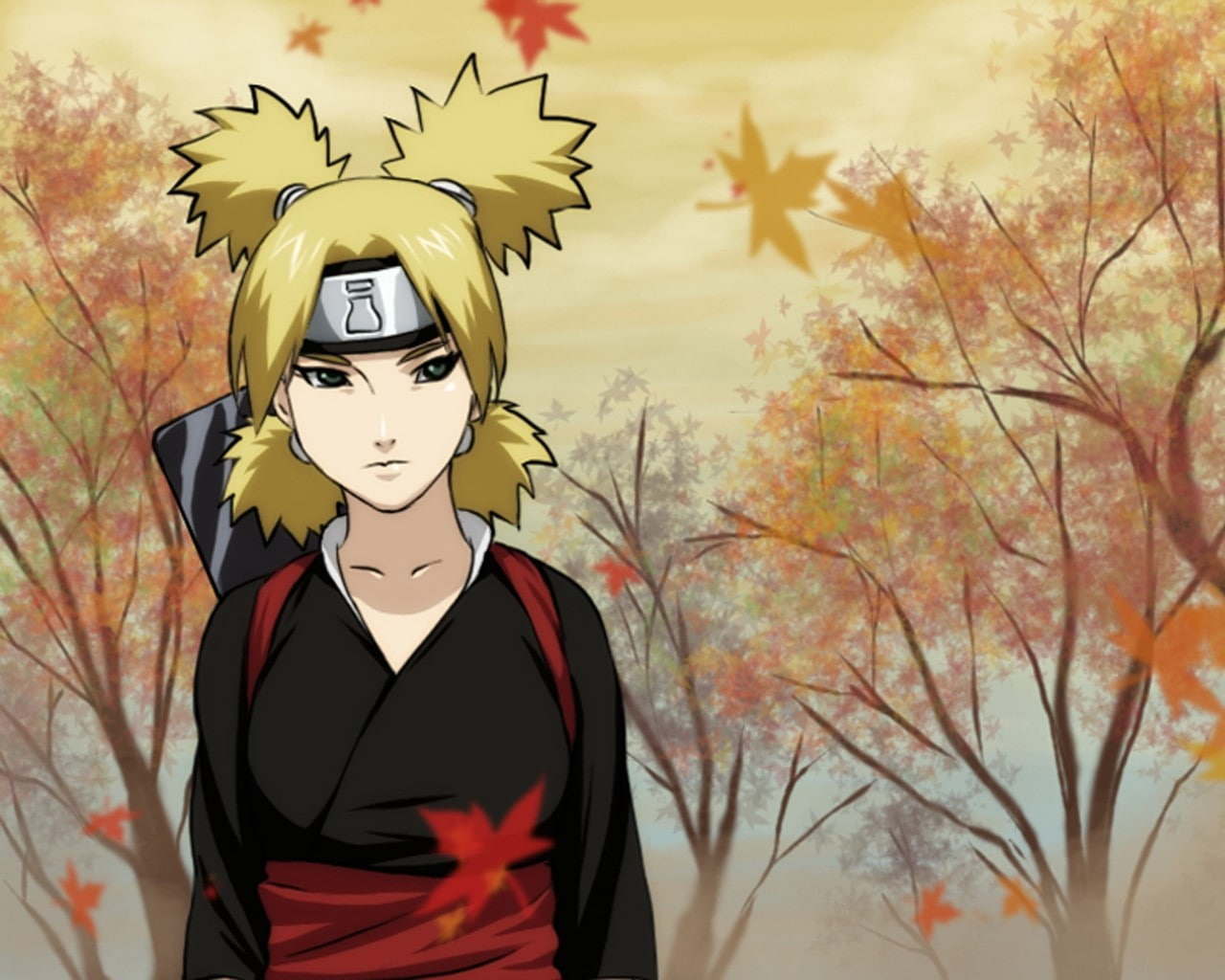 tree, Temari, lifestyles, Autumn, real people, unrecognizable person, standing, waist up, front view, casual clothing, Wood, Leaves, Girl, representation, HD Wallpaper