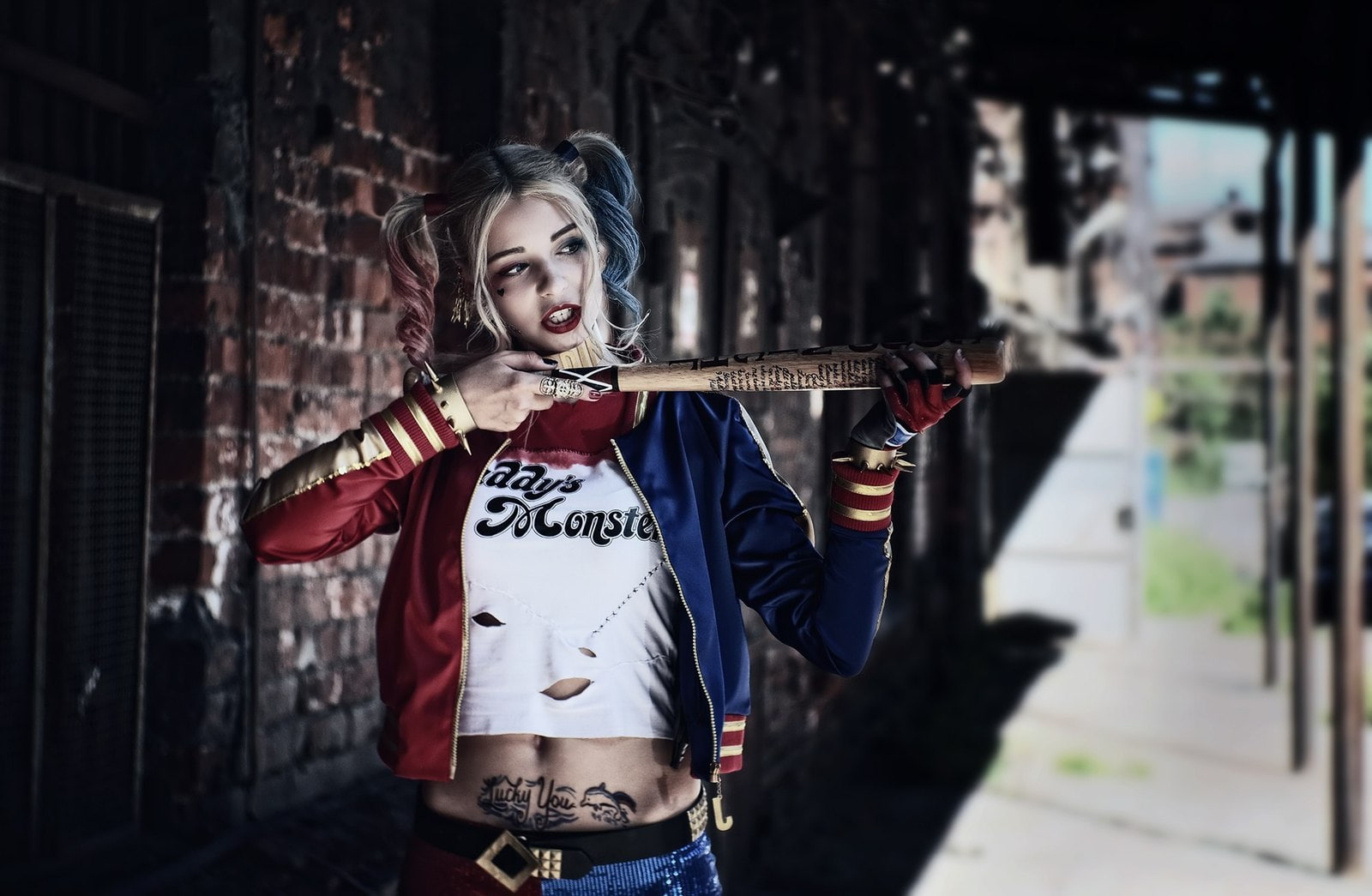 women, 720P, Harley Quinn, cosplay, HD Wallpaper