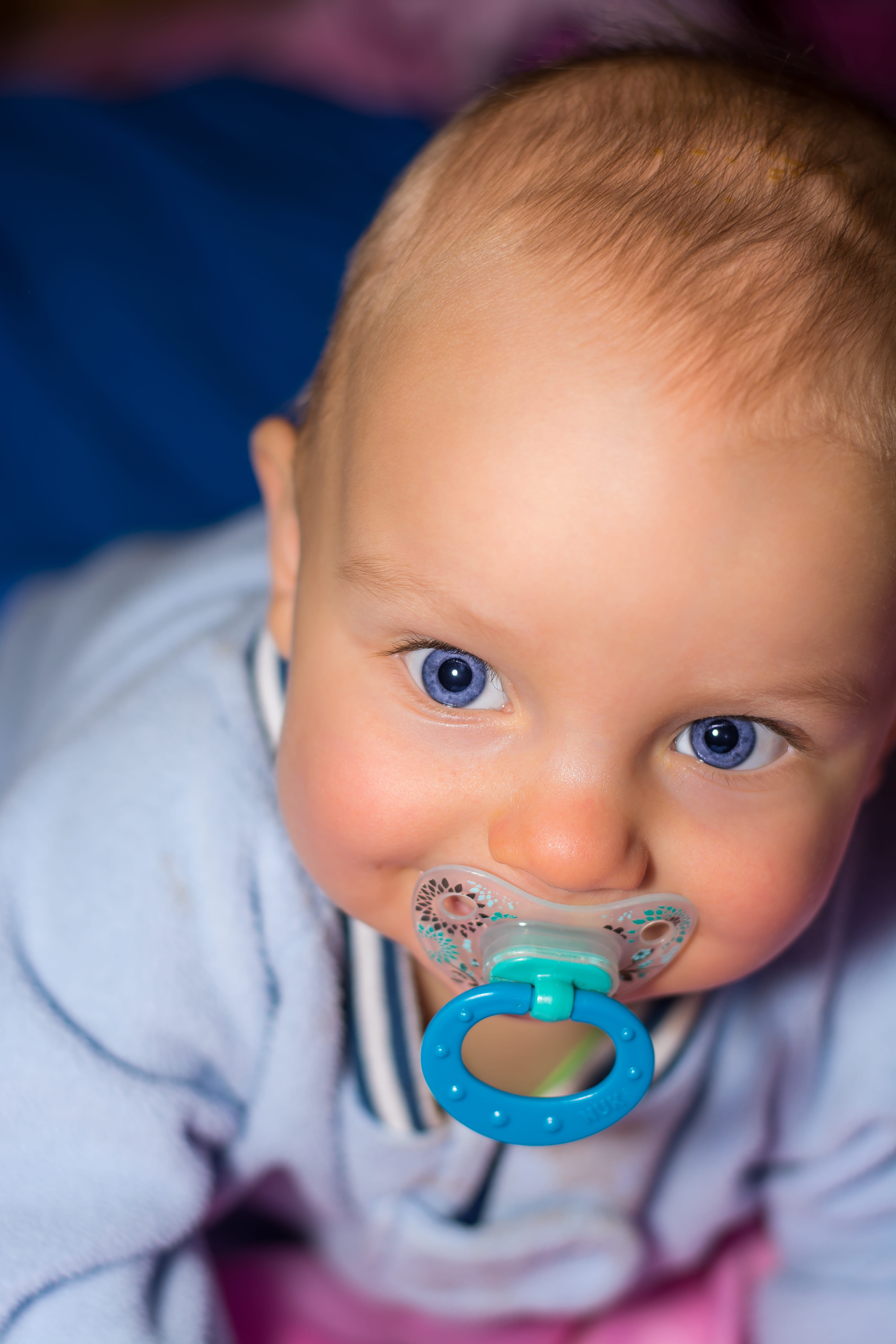 child, males, real people, adorable, indoors, headshot, toy, drinking, blue, front view, portrait, innocence, one person, babyhood, baby, looking at camera, Phone HD Wallpaper