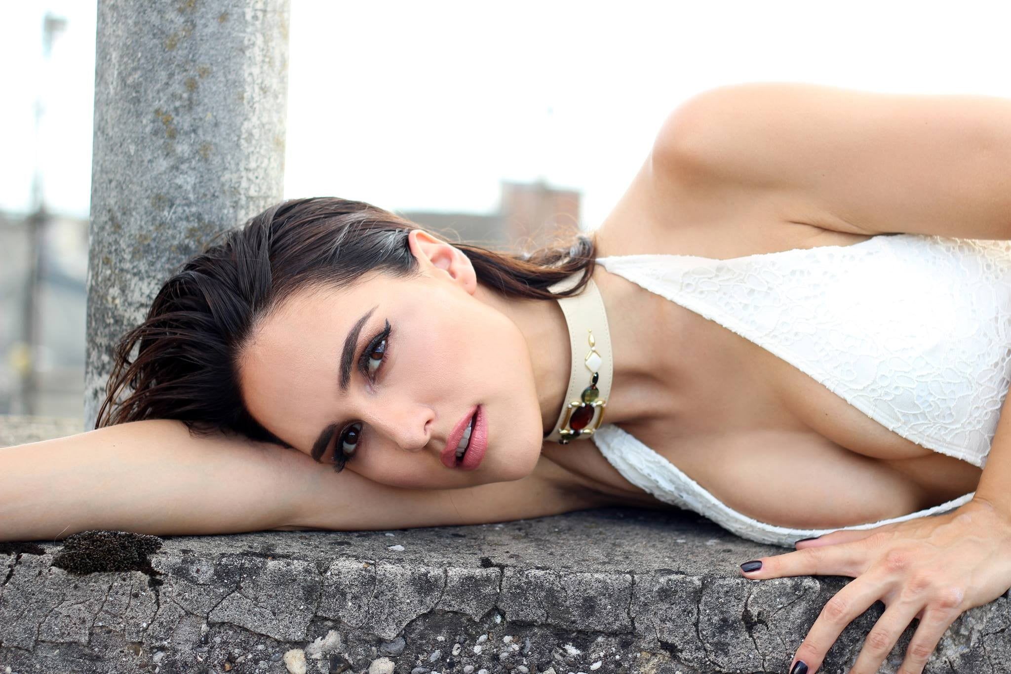 1080P, women, fashion, hair, clothing, day, Lana Jurcevic, one person, beautiful people, young women, lying down, beauty, adult, portrait, young adult, HD Wallpaper